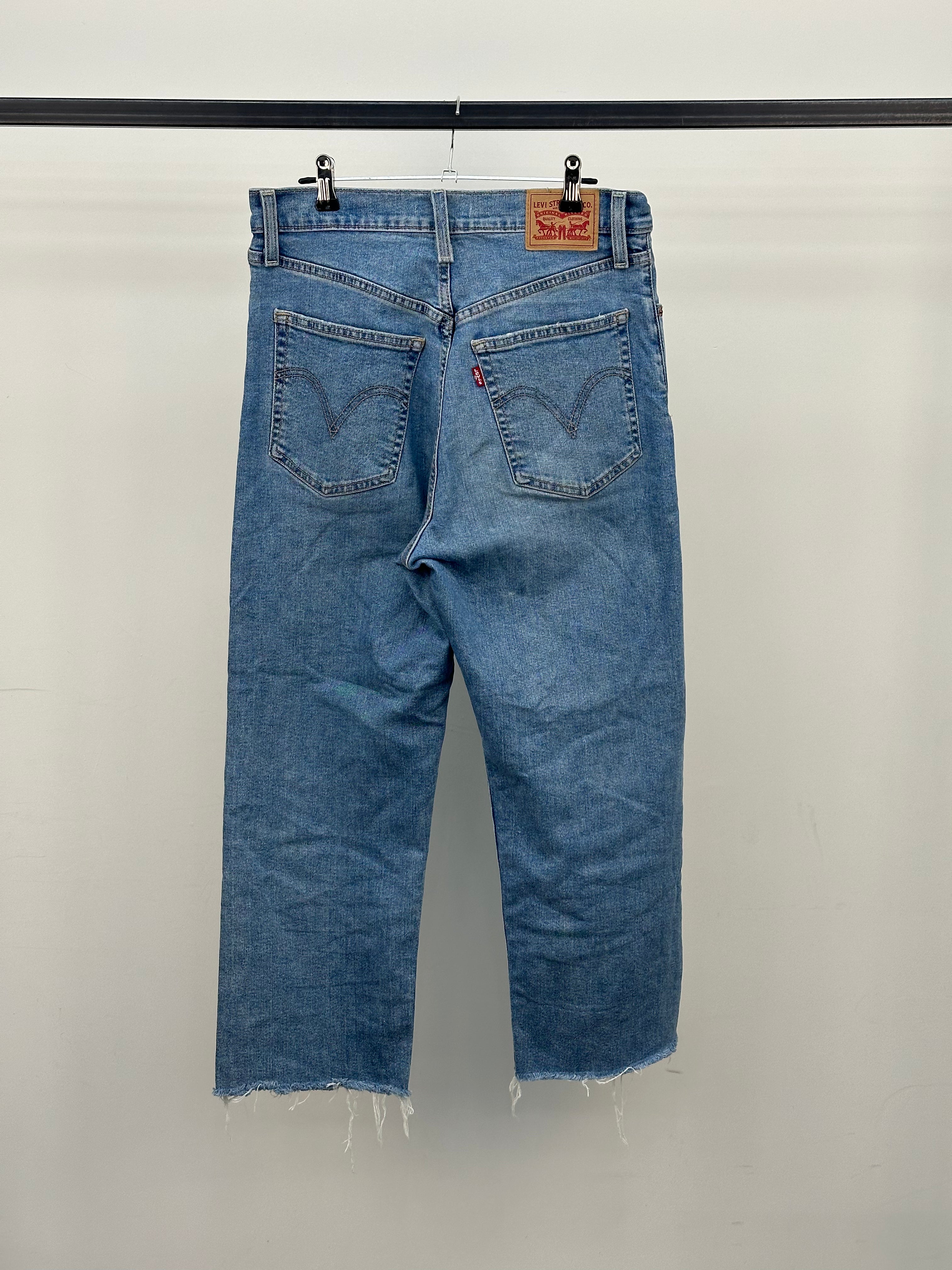LEVI'S RIBCAGE STRAIGHT ANKLE TAGLIA 46 ITA = W29 L32