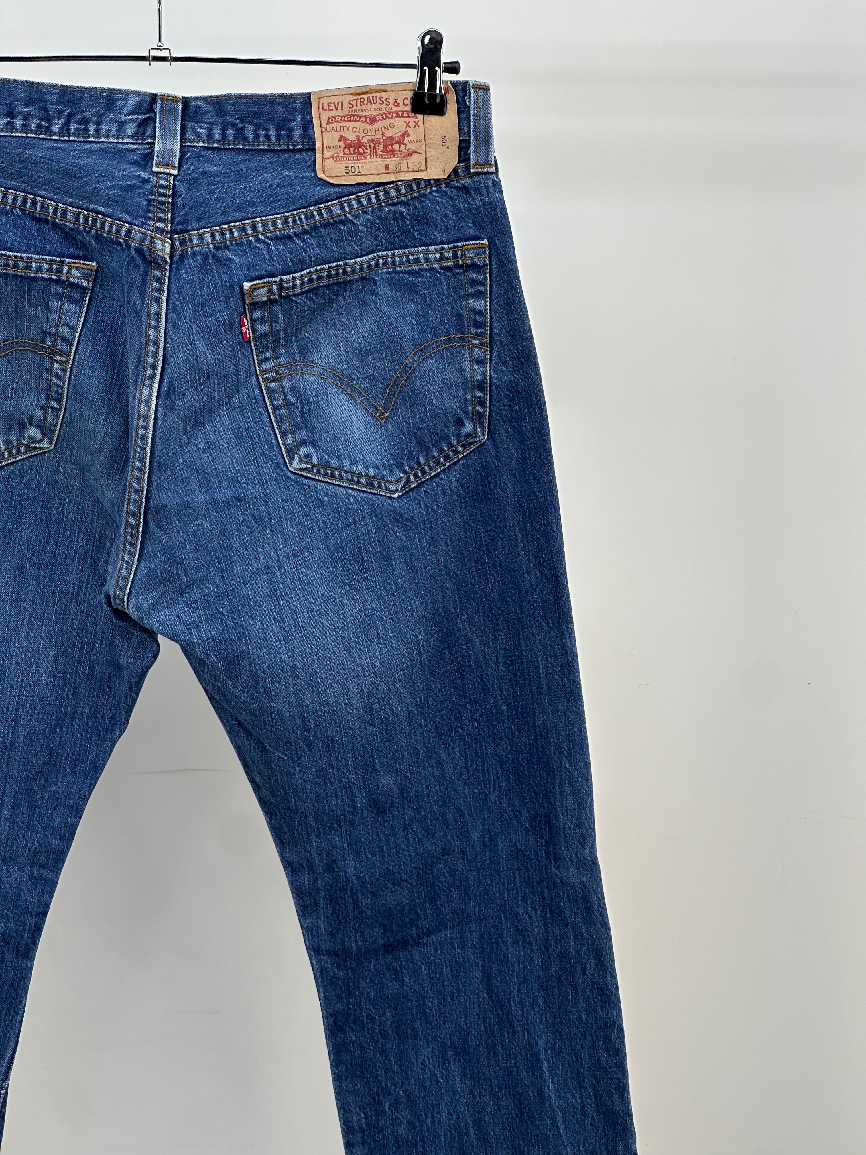 LEVI'S 501 TAGLIA : 50 ITA = W36 L32