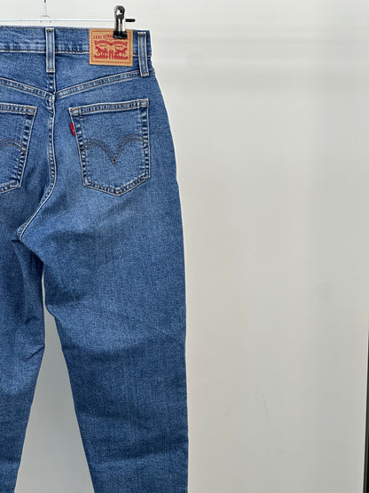 LEVI'S HIGH WAISTED MOM JEAN TAGLIA: 39 ITA = W25 L32