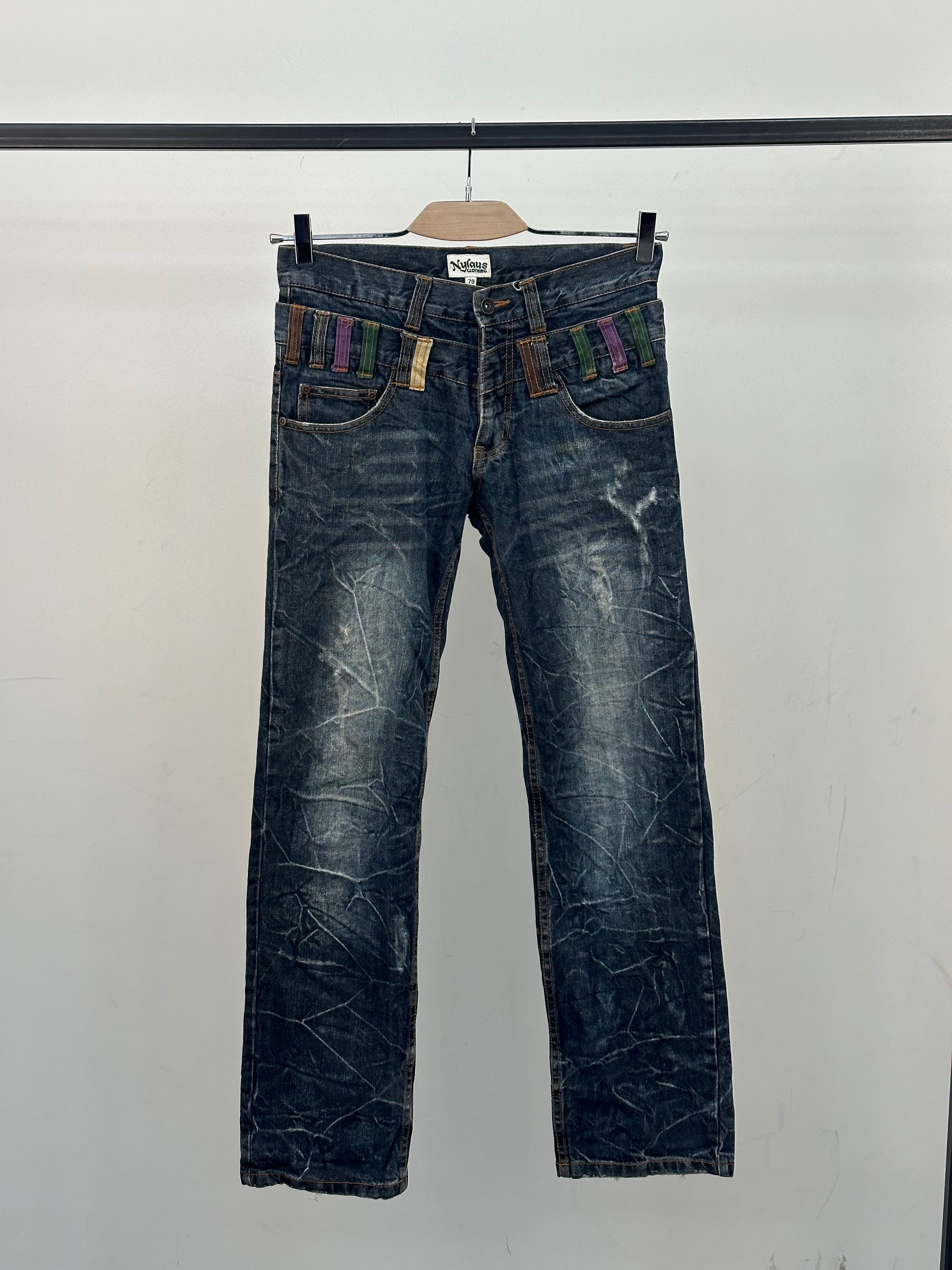JEANS NYLAUS AUTHENTIC VINTAGE TAGLIA: 44 ITA = W30