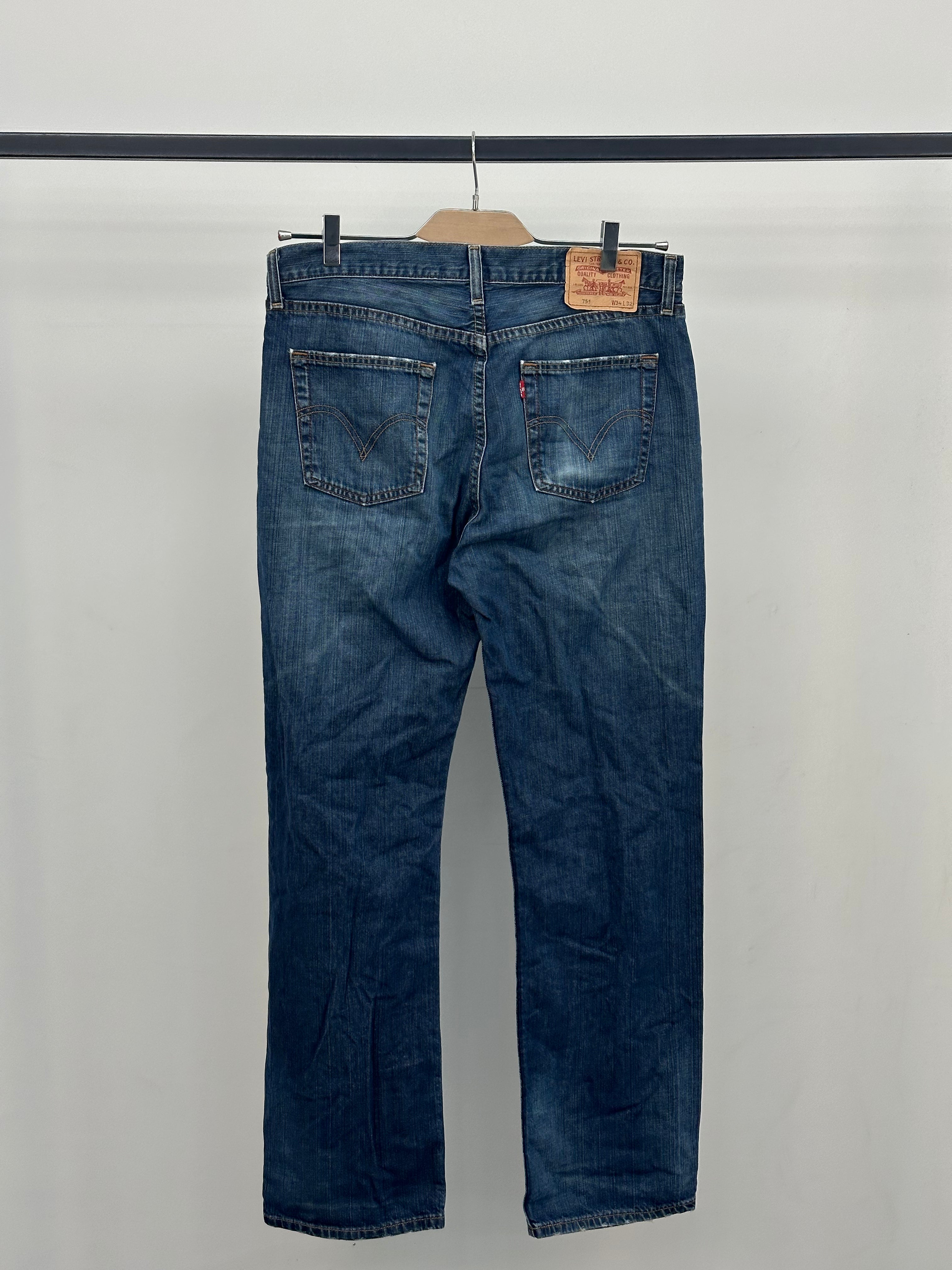 LEVI'S 751 STRAIGHT FIT TAGLIA: 48 ITA = W34 L32