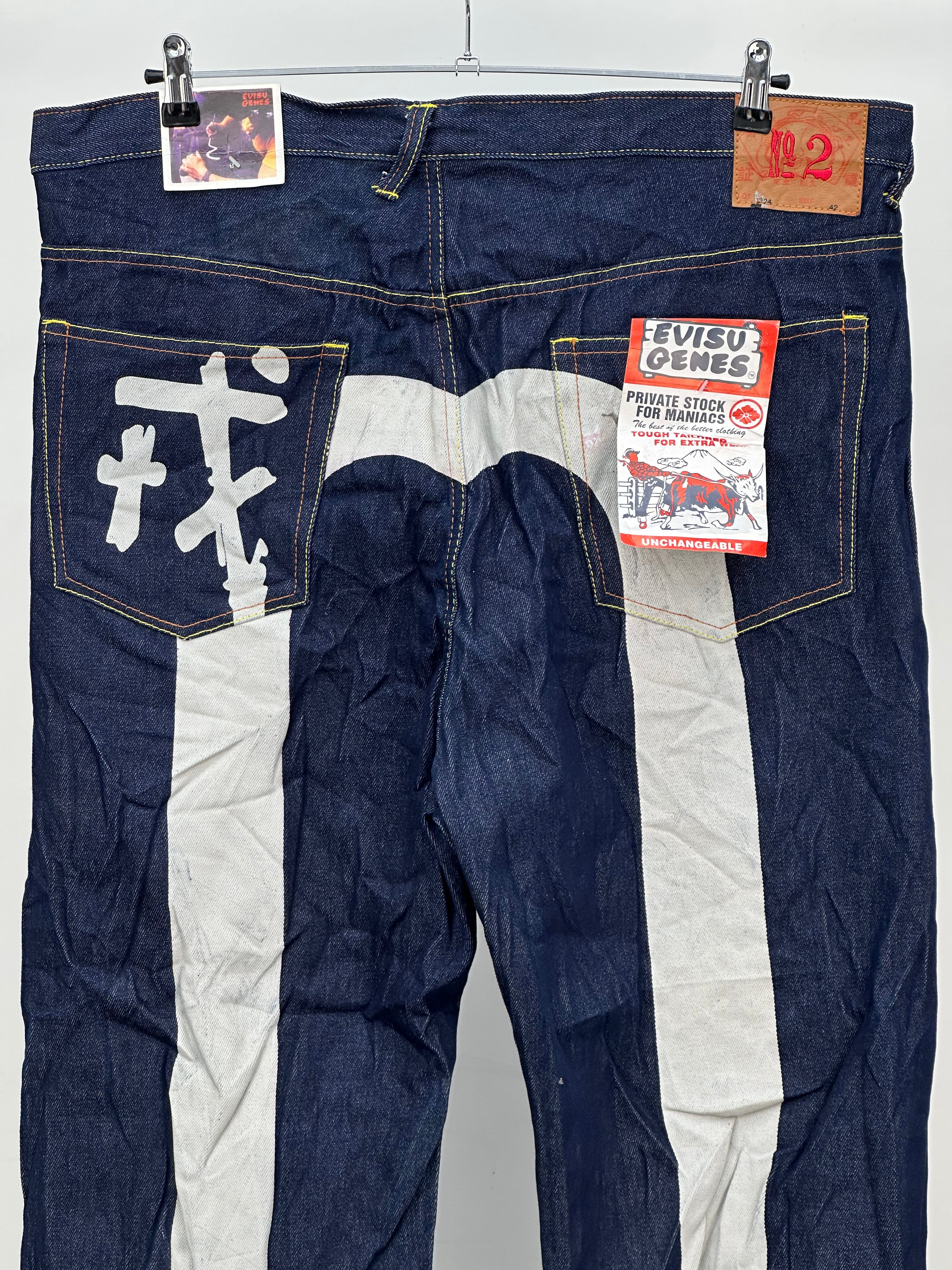 EVISU BAGGY FIT JAPANESE DENIM TAGLIA: W42 = 56 ITA