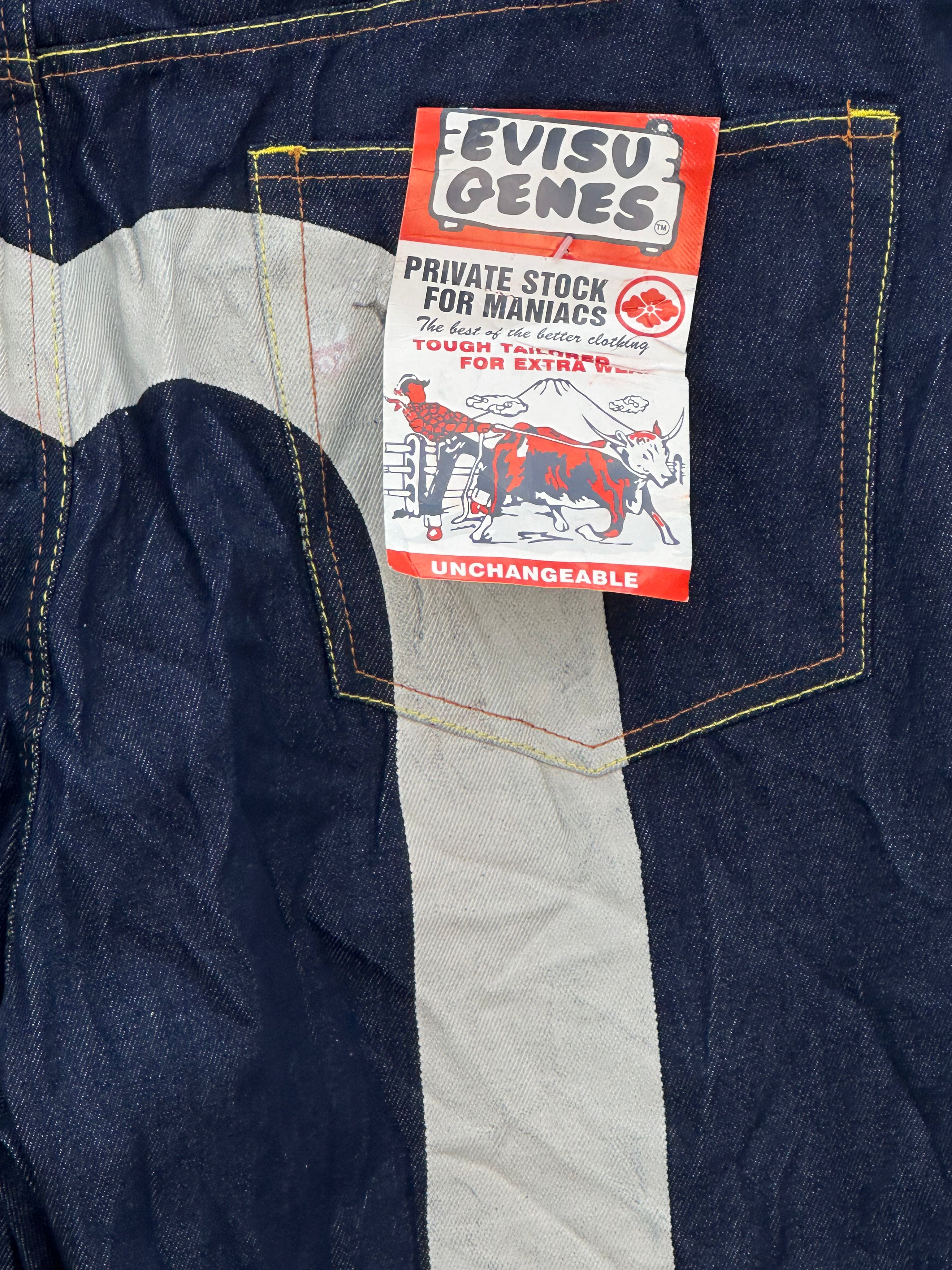 EVISU BAGGY FIT JAPANESE DENIM TAGLIA: W42 = 56 ITA