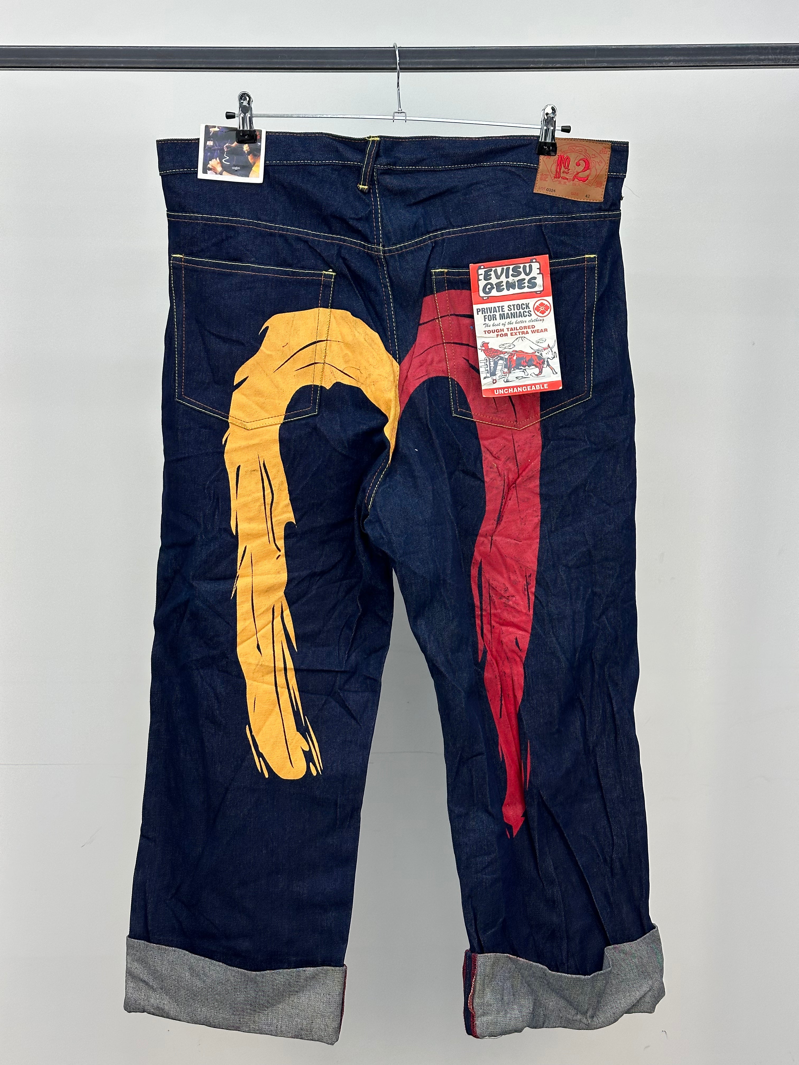 EVISU BAGGY FIT JAPANESE DENIM TAGLIA: W42 = 56 ITA