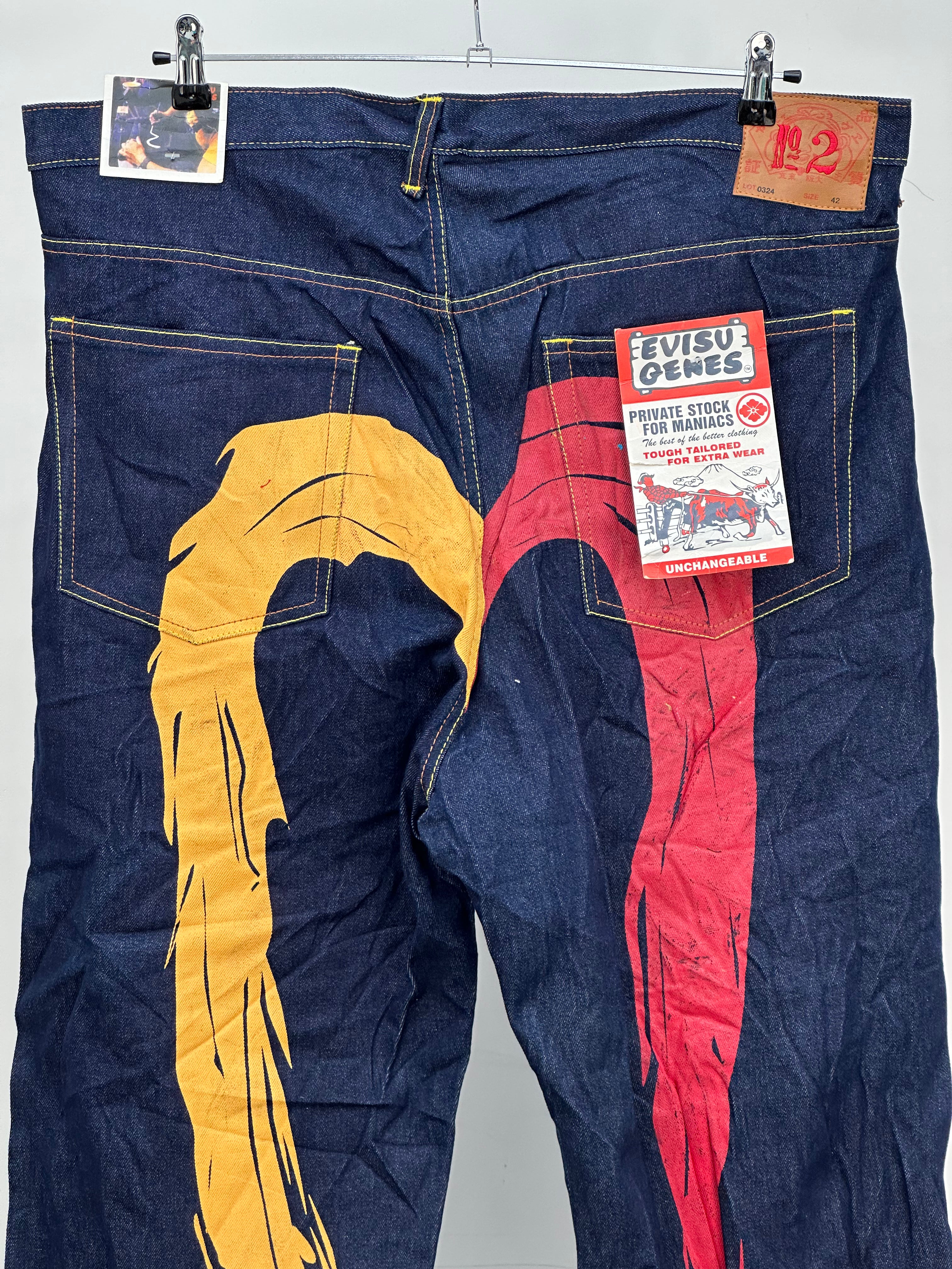 EVISU BAGGY FIT JAPANESE DENIM TAGLIA: W42 = 56 ITA