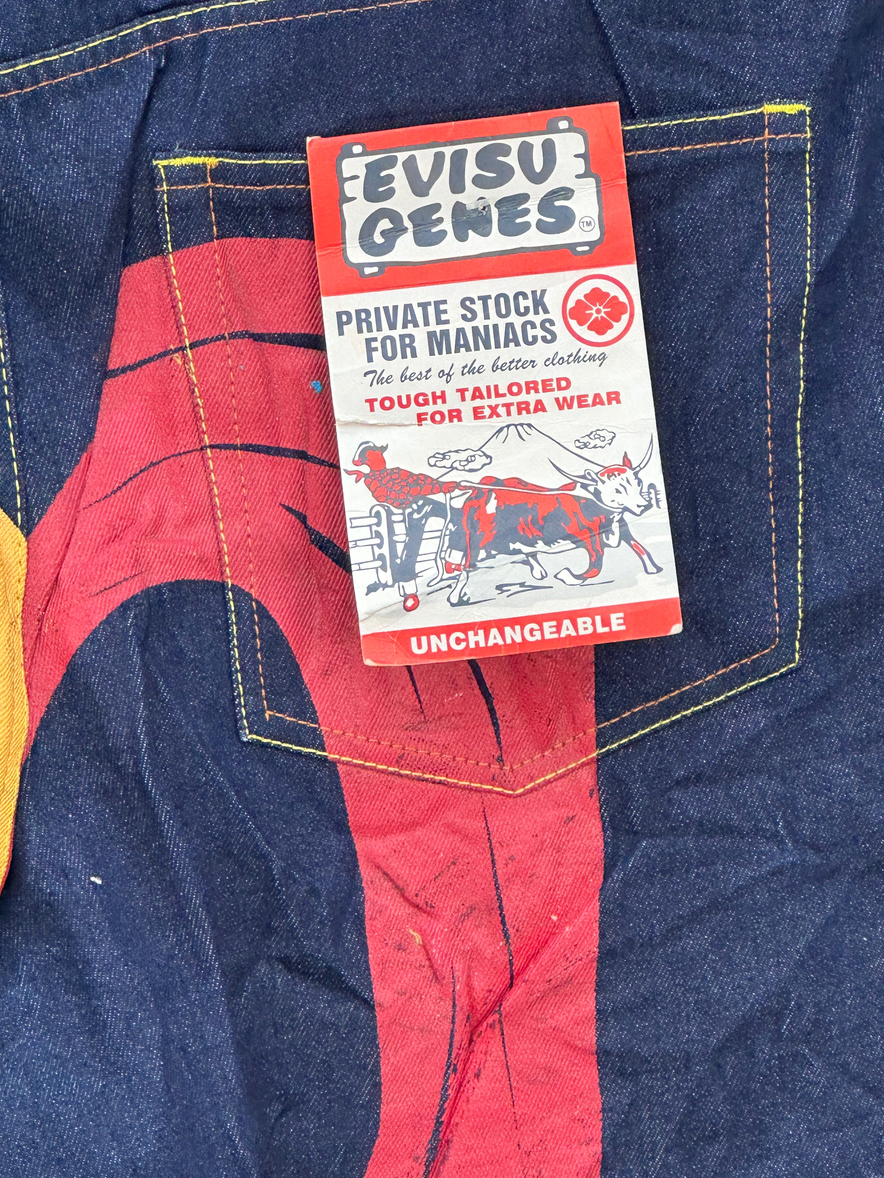 EVISU BAGGY FIT JAPANESE DENIM TAGLIA: W42 = 56 ITA