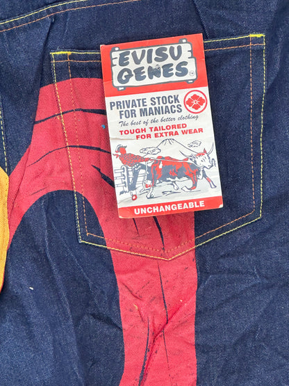 EVISU BAGGY FIT JAPANESE DENIM TAGLIA: W42 = 56 ITA
