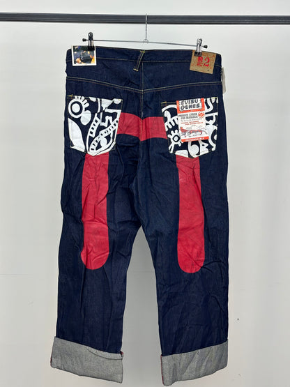 EVISU BAGGY FIT JAPANESE DENIM TAGLIA: W40 = 54 ITA