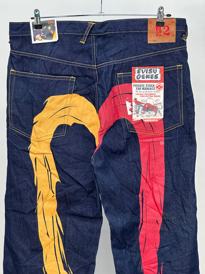 EVISU BAGGY FIT JAPANESE DENIM TAGLIA: W38 = 52 ITA