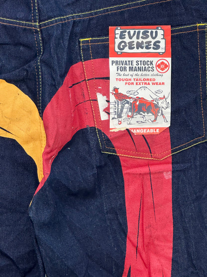 EVISU BAGGY FIT JAPANESE DENIM TAGLIA: W38 = 52 ITA
