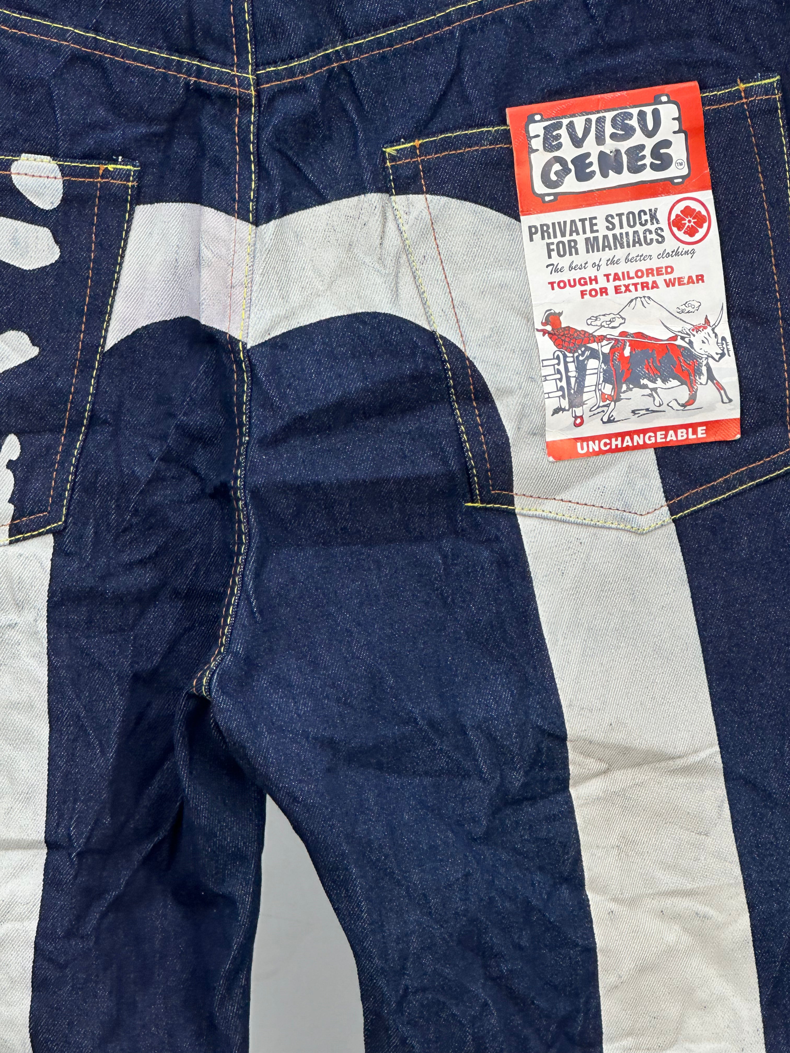 EVISU BAGGY FIT JAPANESE DENIM TAGLIA: W36 = 50 ITA