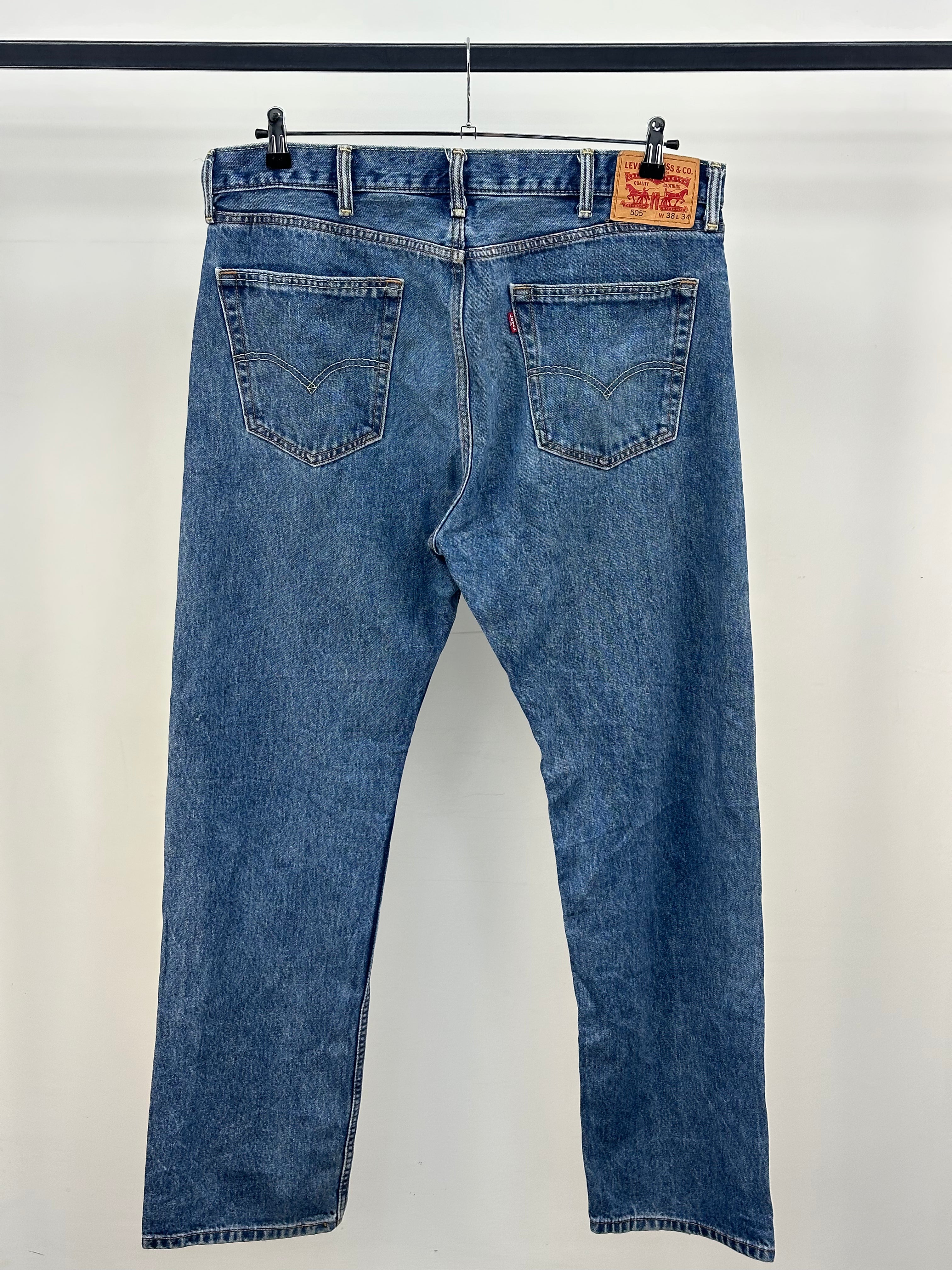 LEVI'S 505 STRAIGHT FIT TAGLIA : 52 ITA = W38 L34
