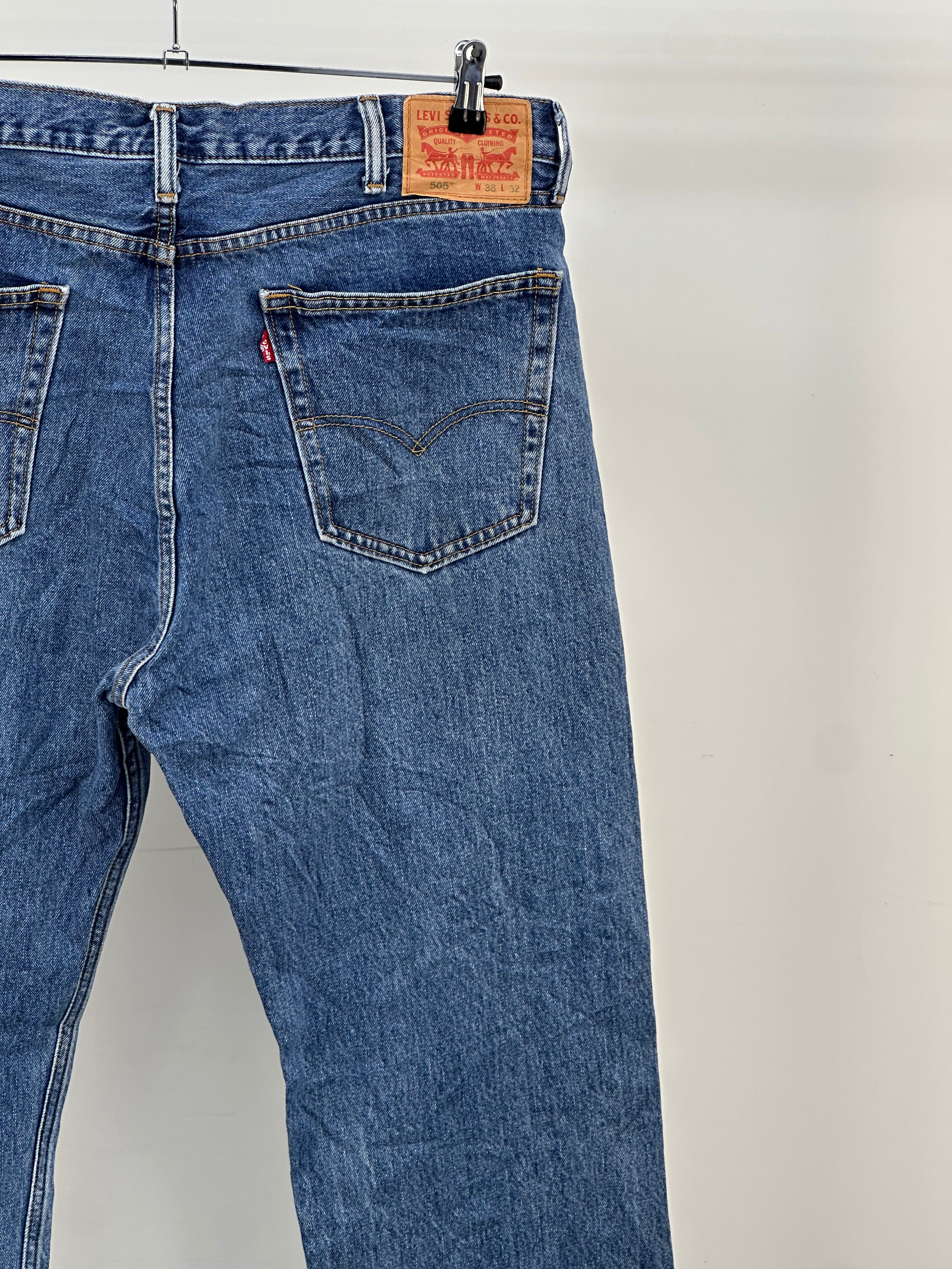 LEVI'S 505 STRAIGHT FIT TAGLIA : 52 ITA = W38 L32