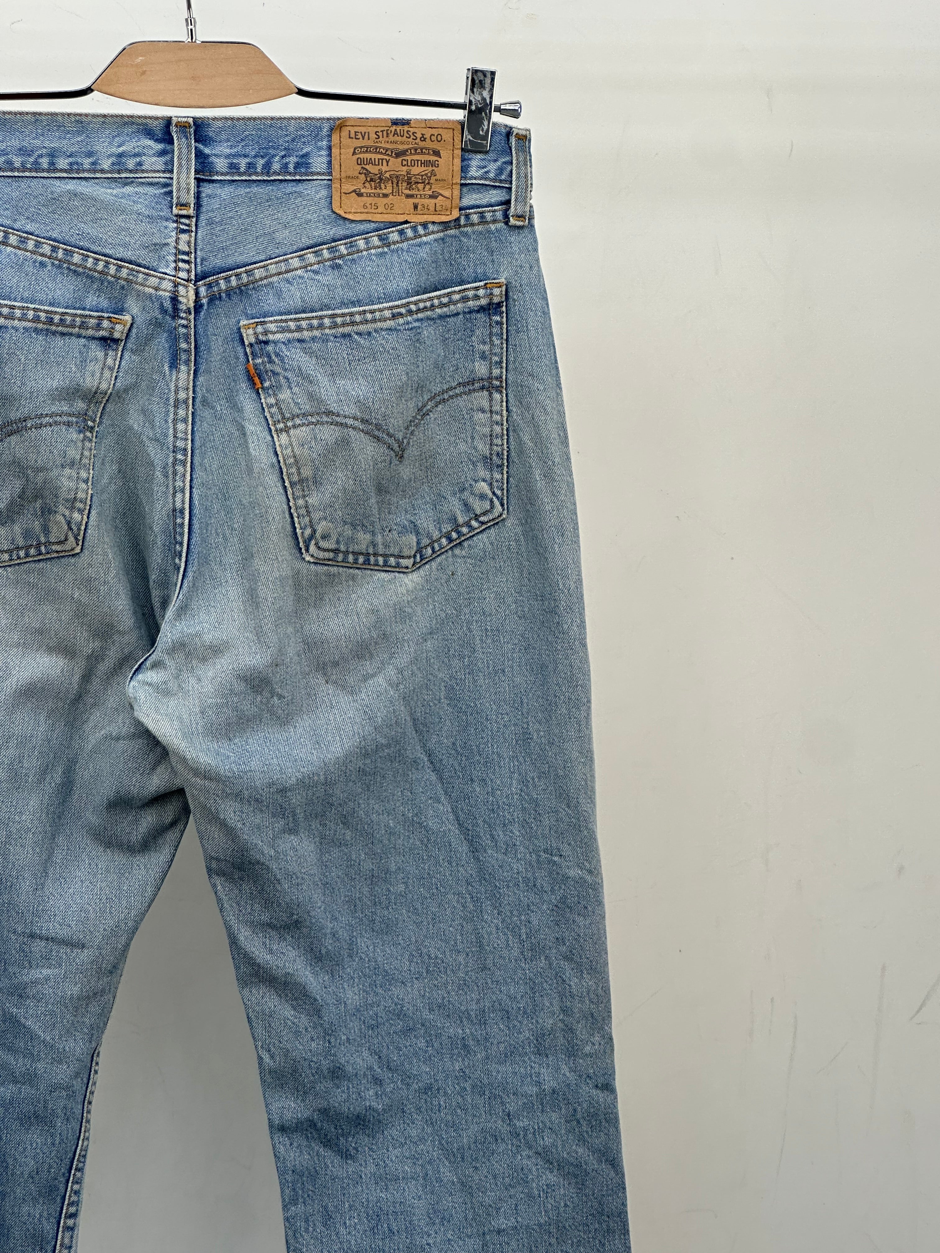 LEVI'S 615 ORANGE TAB FIT TAGLIA: 48 ITA = W34 L34