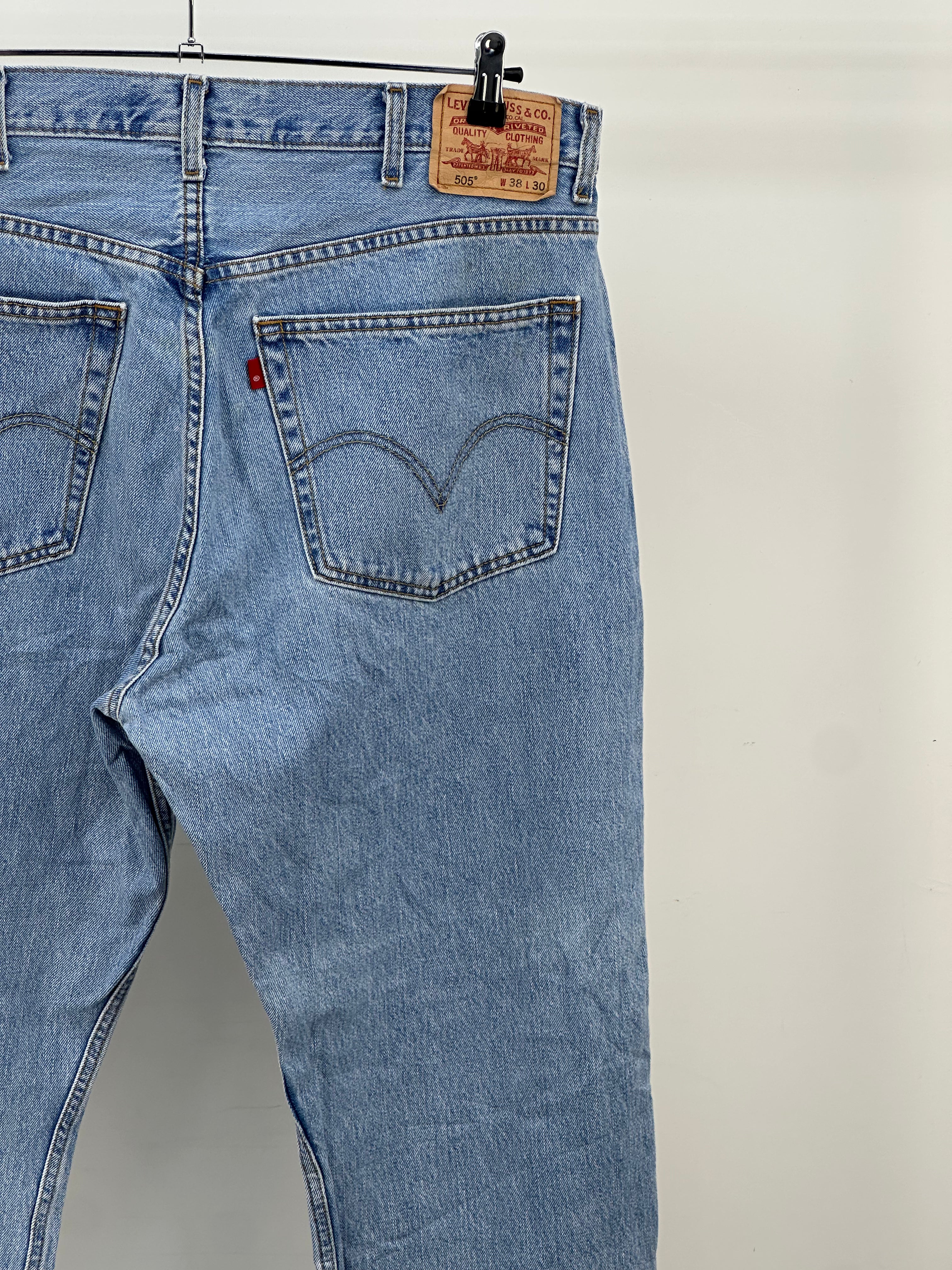 LEVI'S 505 STRAIGHT FIT TAGLIA : 52 ITA = W38 L30