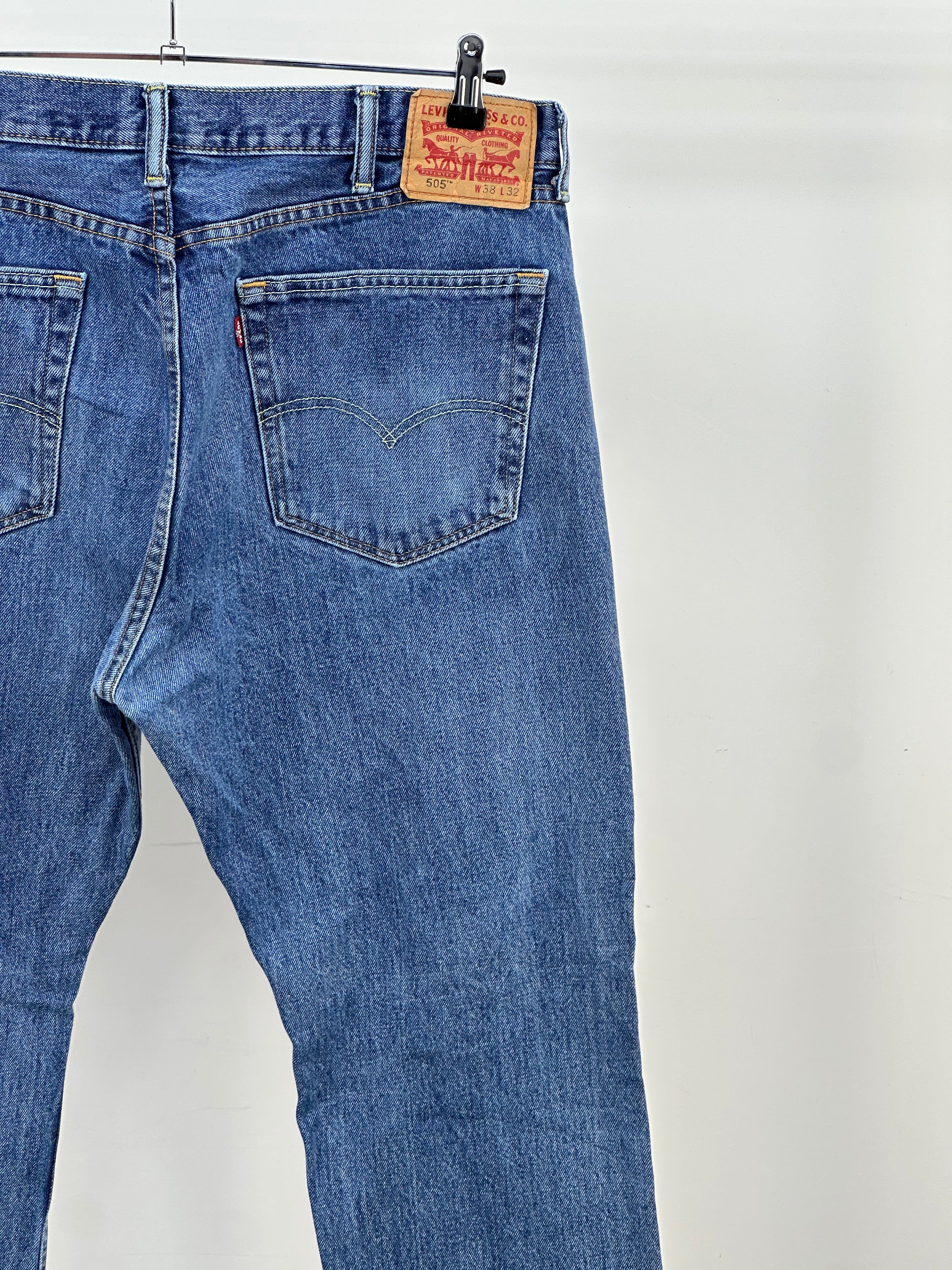 LEVI'S 505 STRAIGHT FIT TAGLIA : 52 ITA = W38 L32