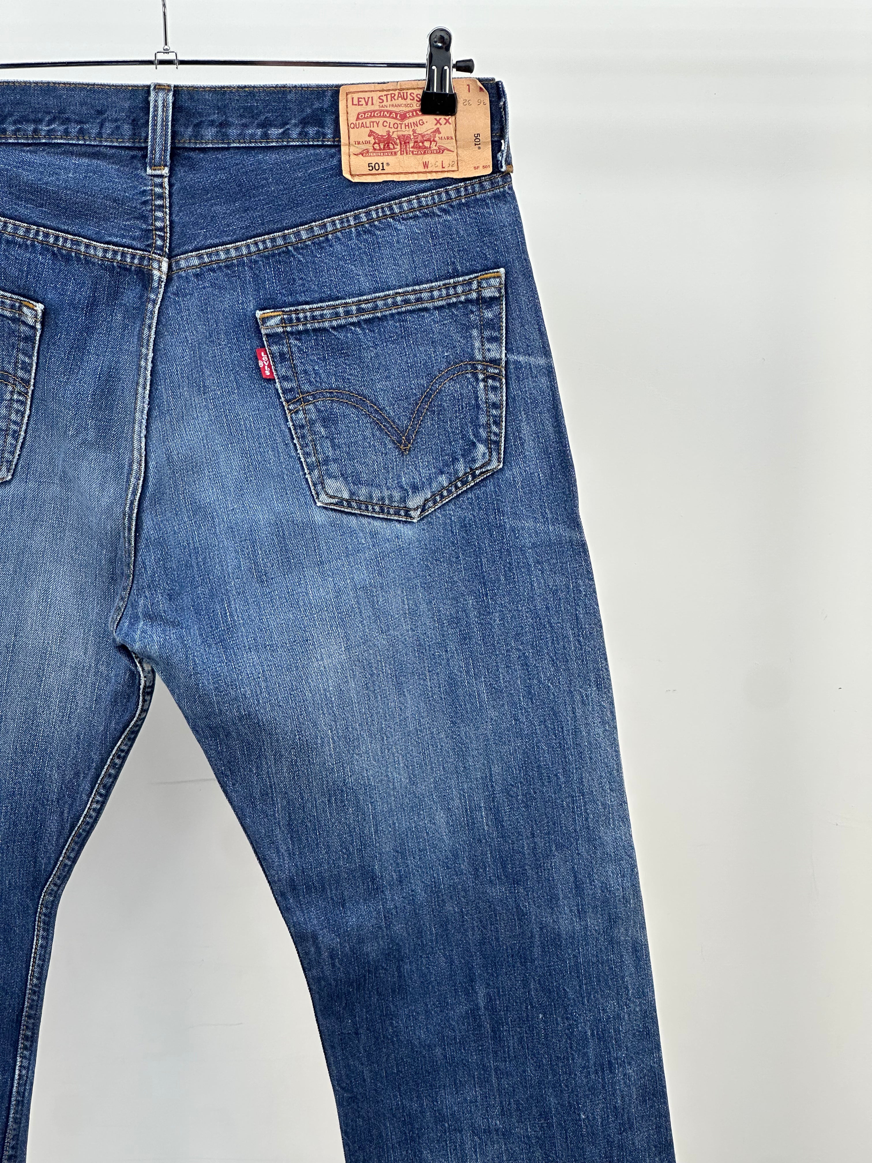 LEVI'S 501 TAGLIA : 50 ITA = W36 L32