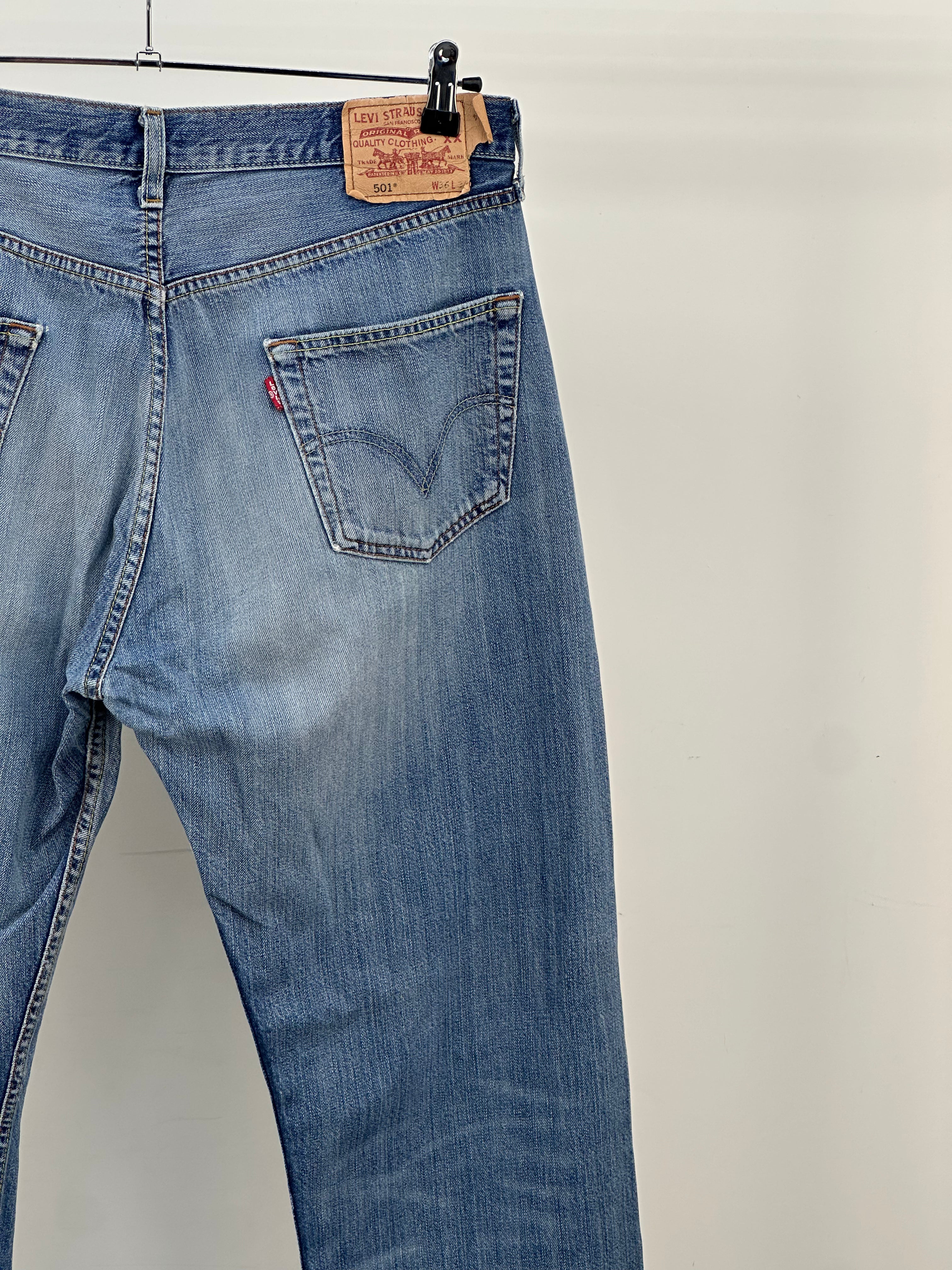 LEVI'S 501 TAGLIA : 50 ITA = W36 L34