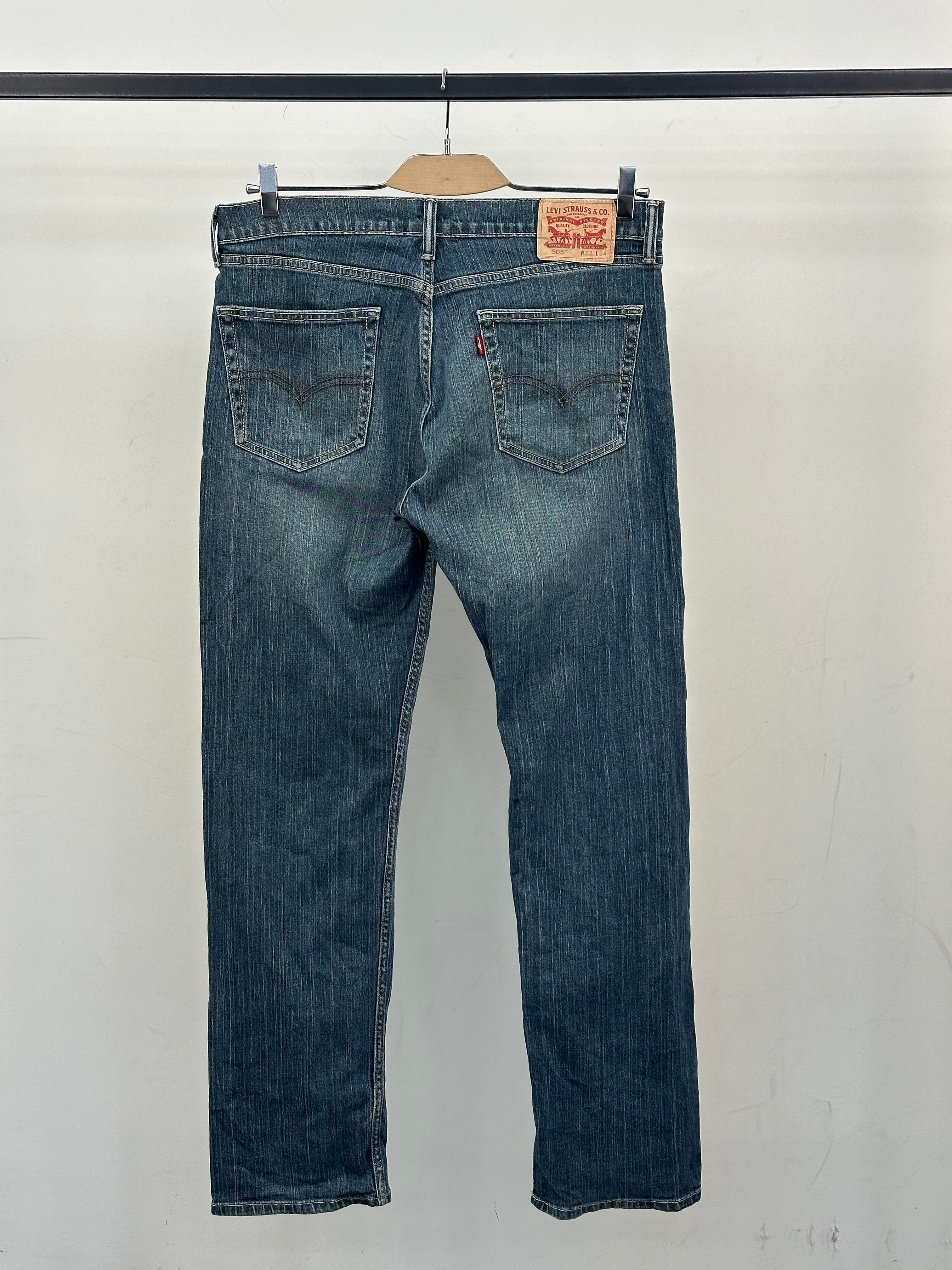 LEVI'S 505 STRAIGHT FIT TAGLIA: 47 ITA = W33 L34