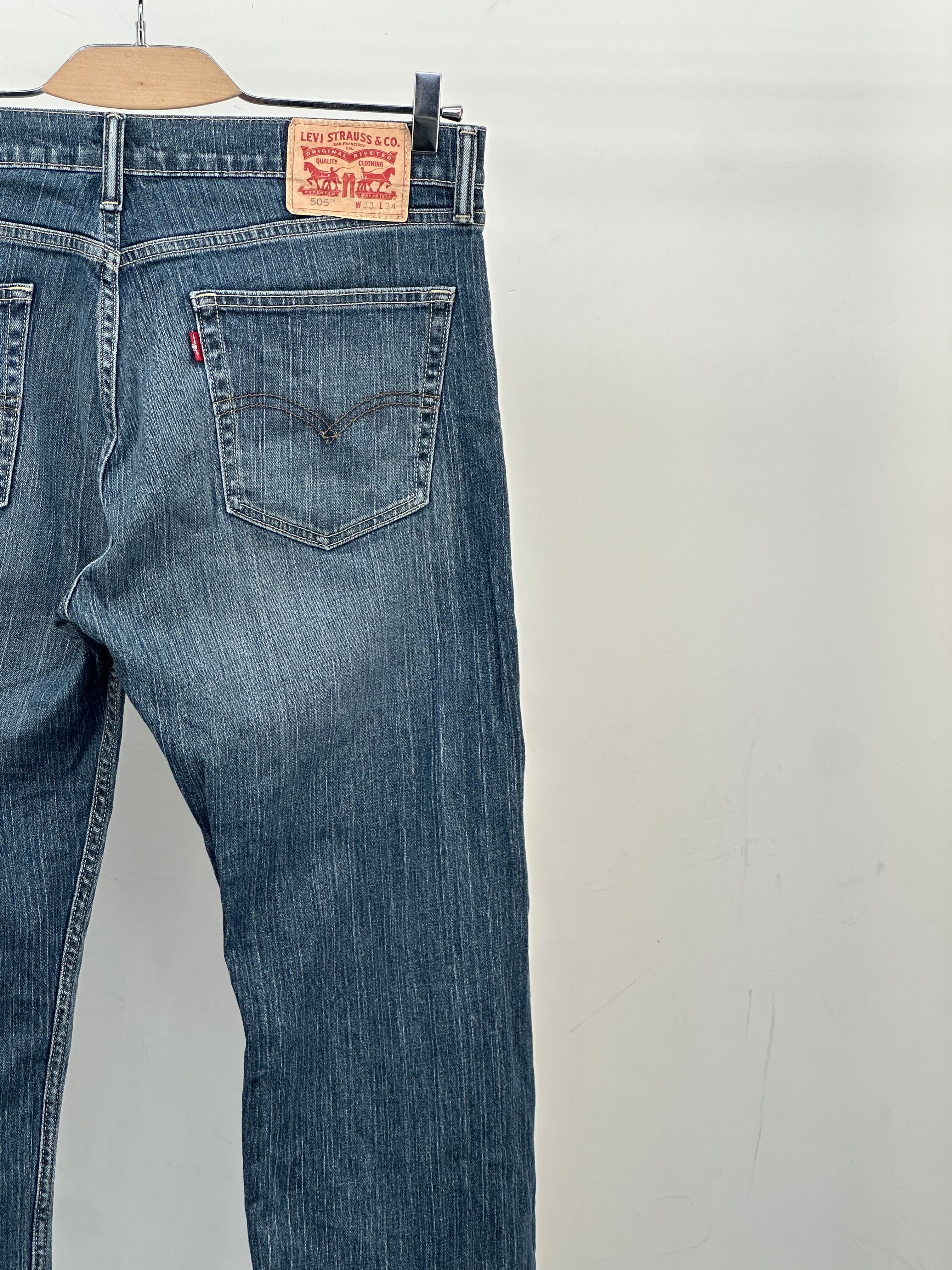 LEVI'S 505 STRAIGHT FIT TAGLIA: 47 ITA = W33 L34