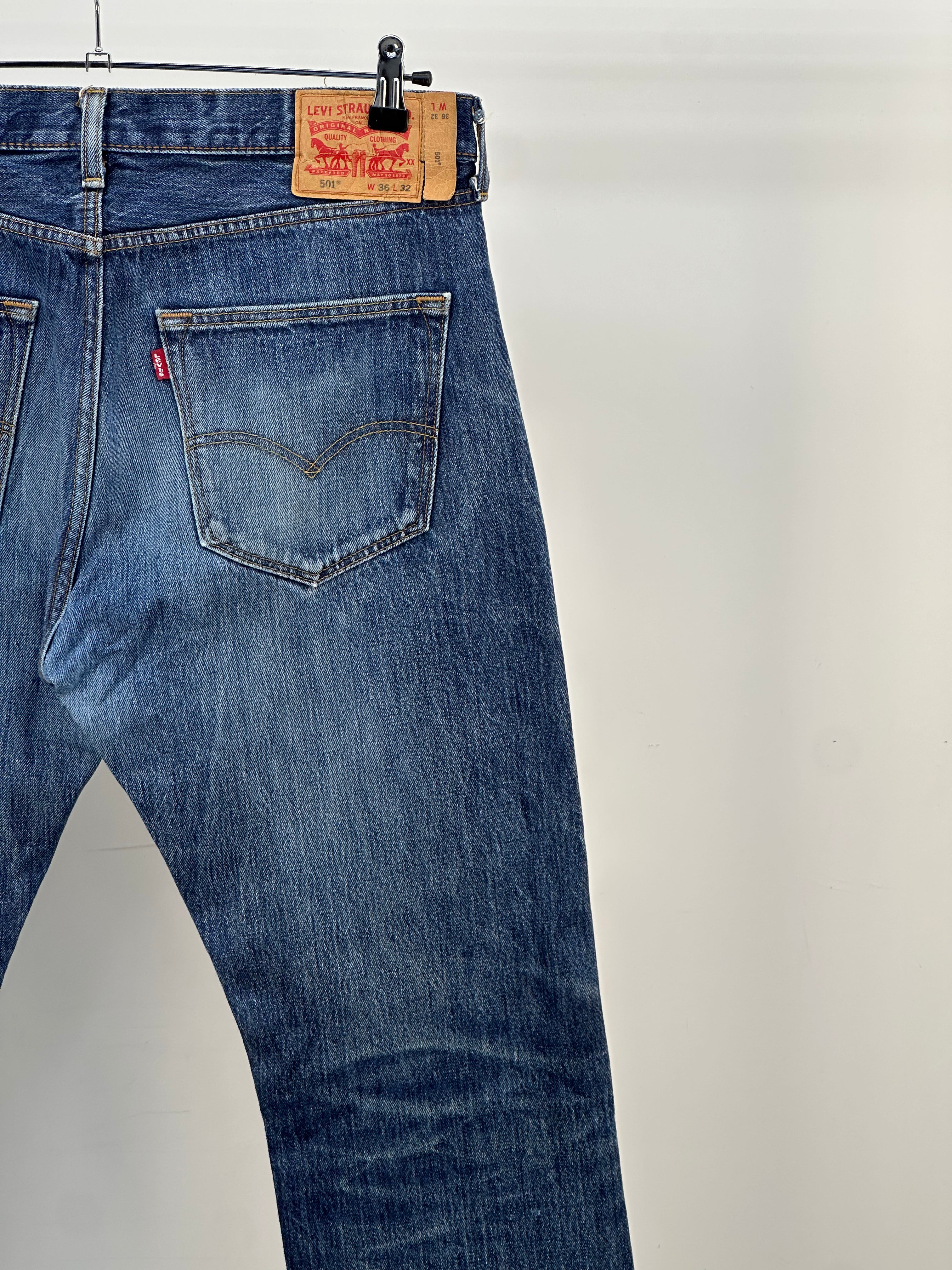 LEVI'S 501 TAGLIA : 50 ITA = W36 L32