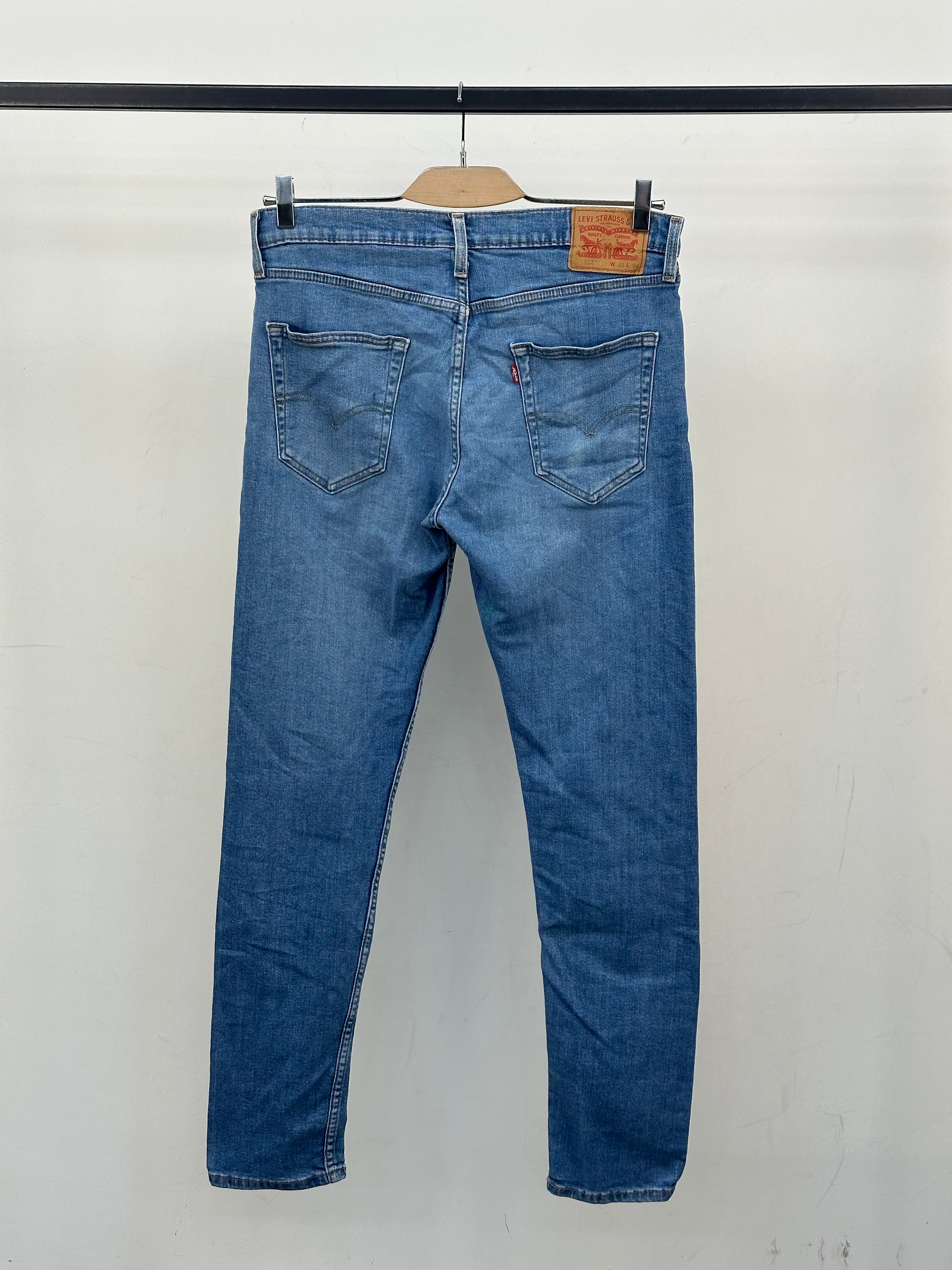 LEVI'S 512 SLIM FIT TAGLIA: 47 ITA = W33 L34