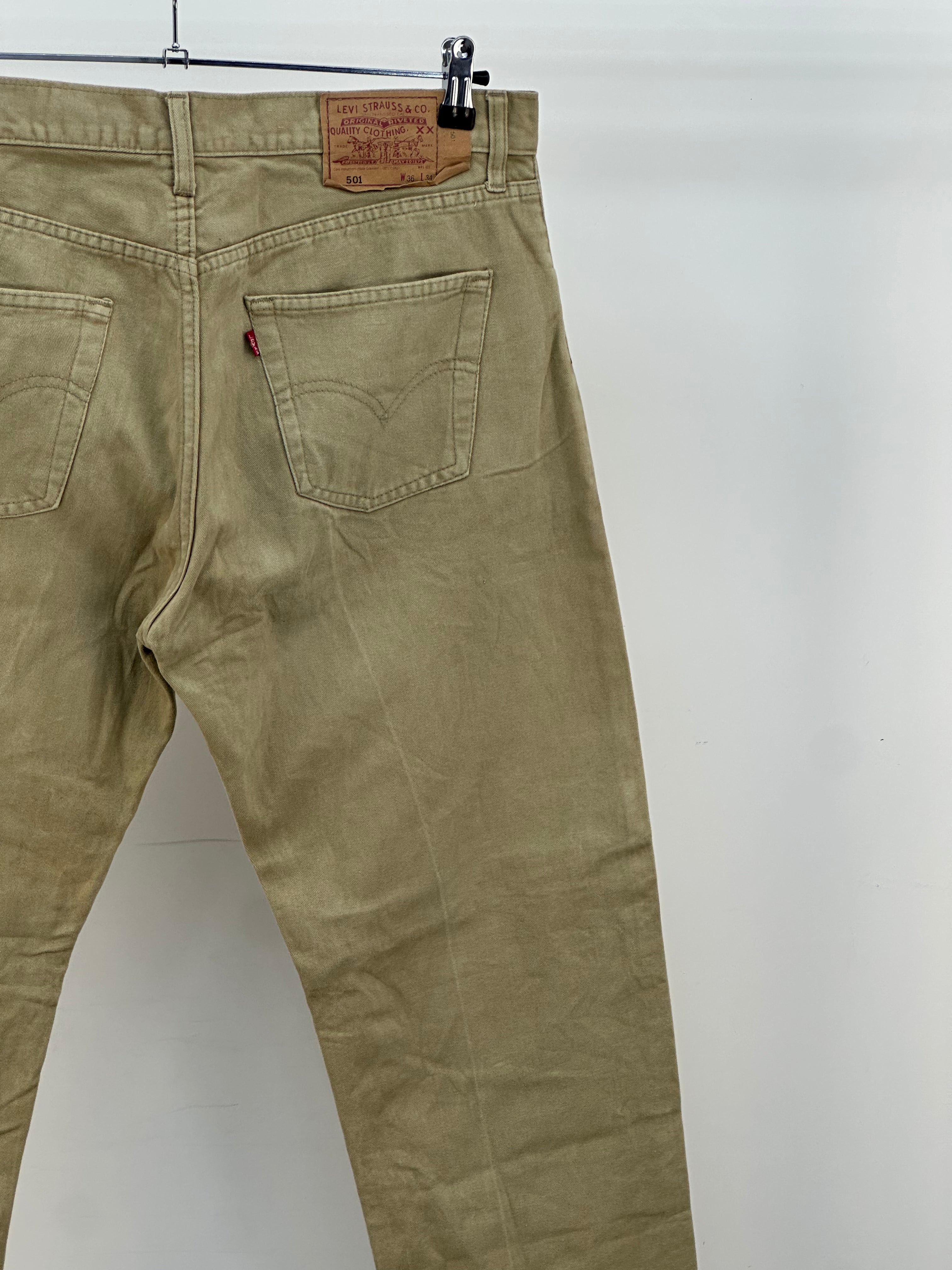 LEVI'S 501 TAGLIA : 50 ITA = W36 L32