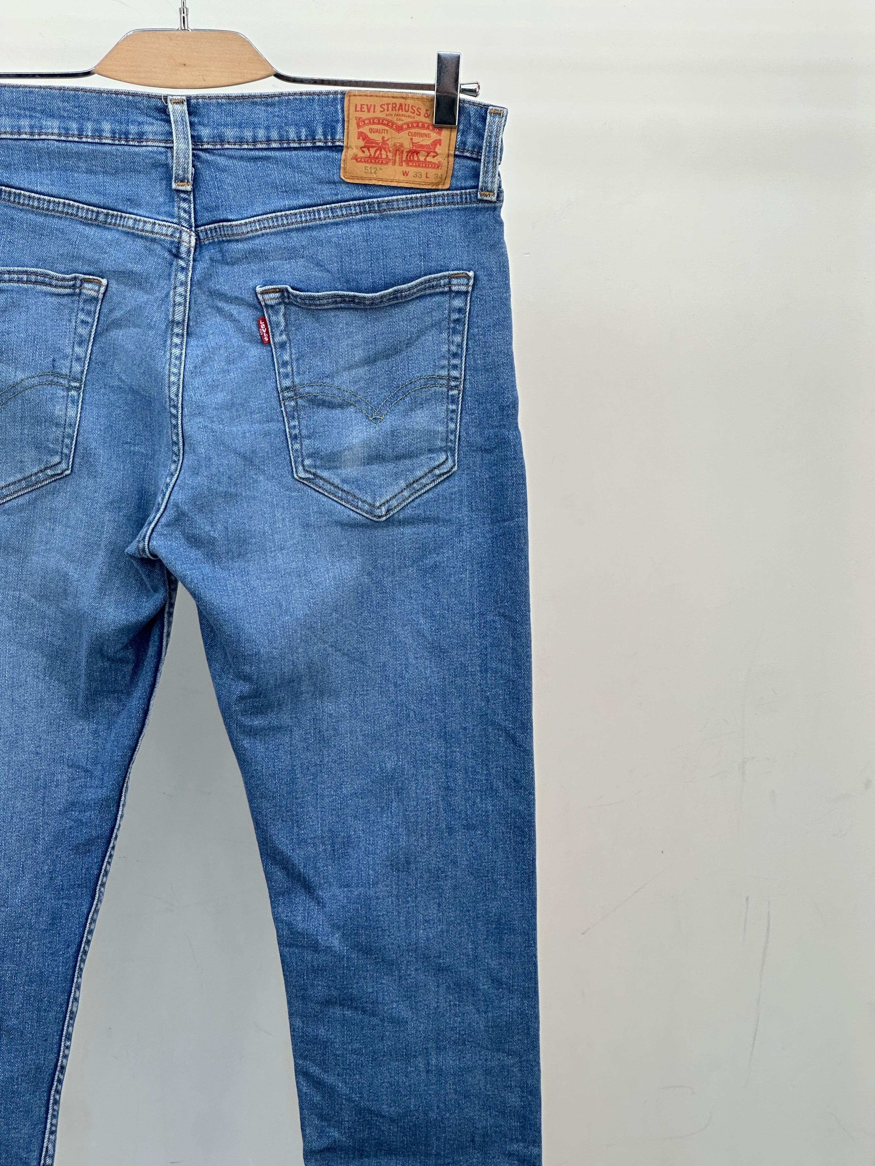 LEVI'S 512 SLIM FIT TAGLIA: 47 ITA = W33 L34