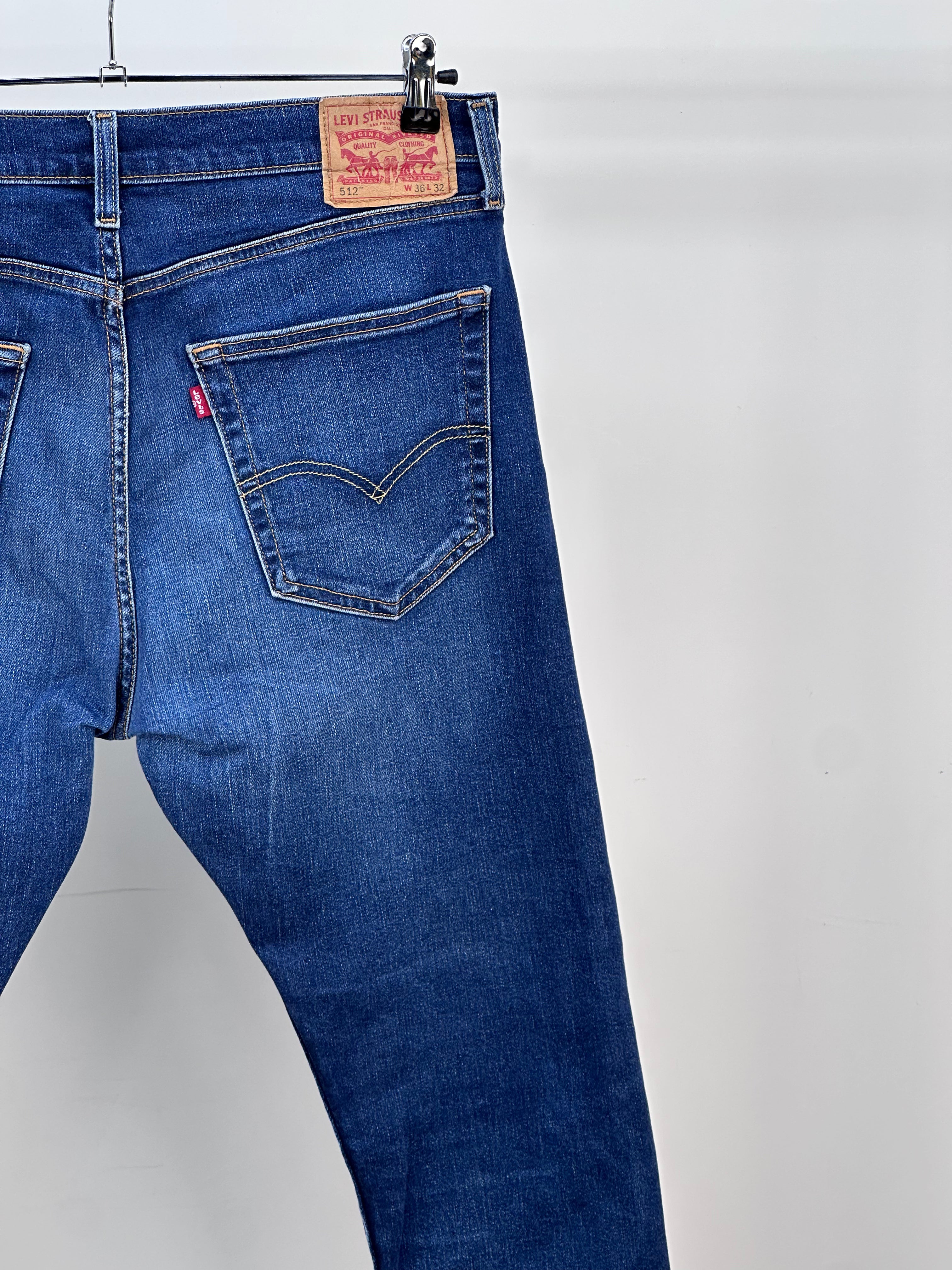 LEVI'S 512 SLIM FIT TAGLIA : 50 ITA = W36 L32