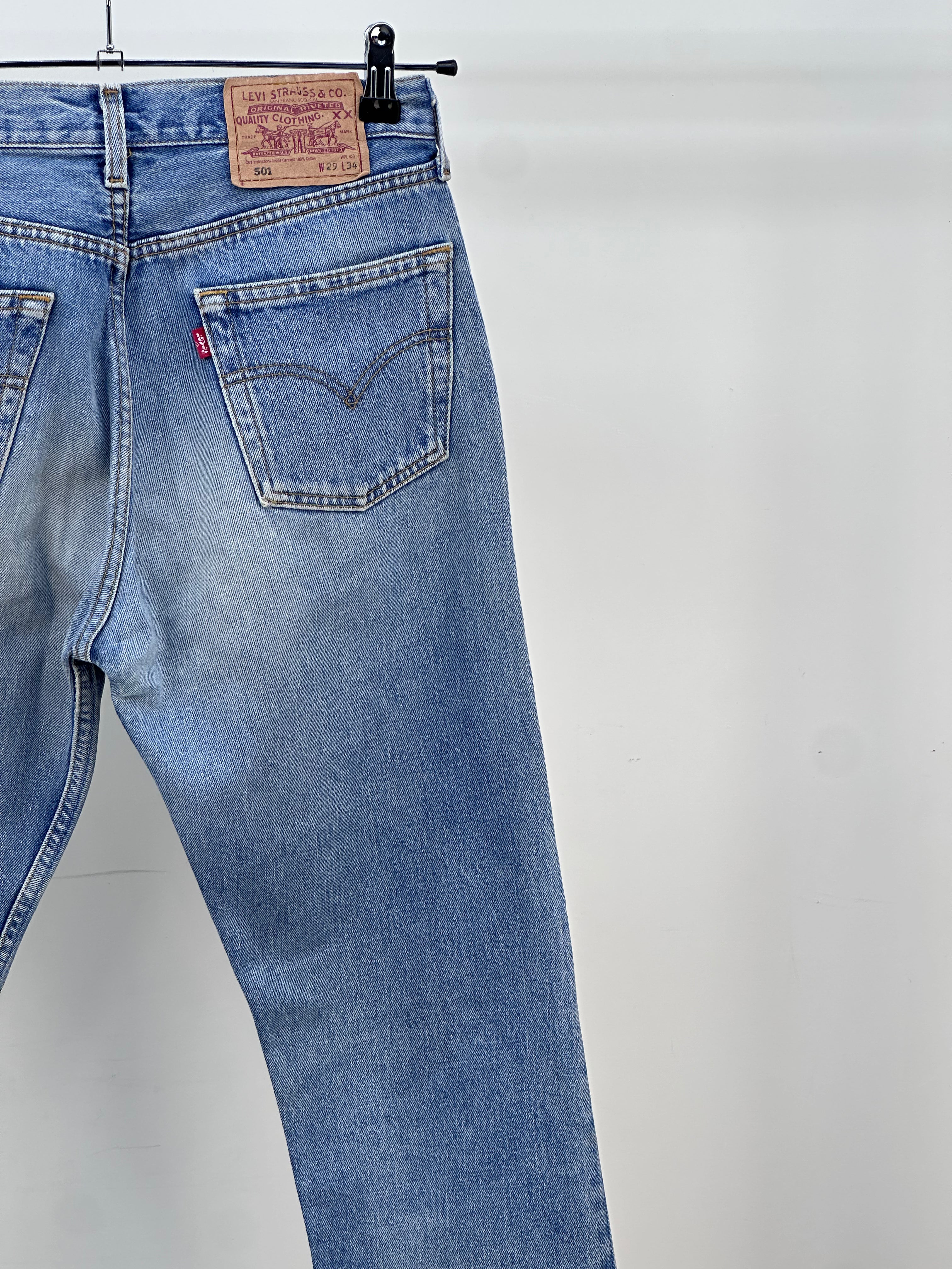 LEVI'S 501 TAGLIA : 43 ITA = W29 L34