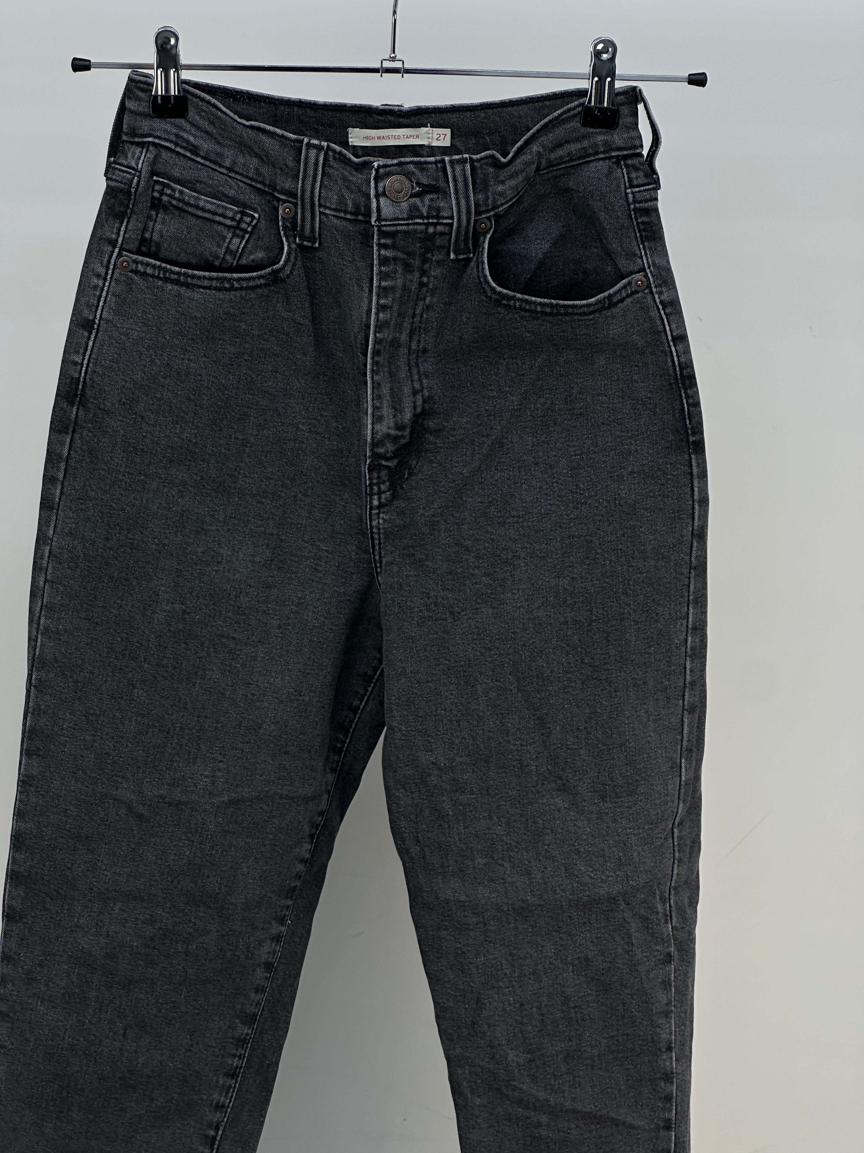 LEVI'S HIGH WAISTED TAPER TAGLIA : 41 ITA = W27 L27