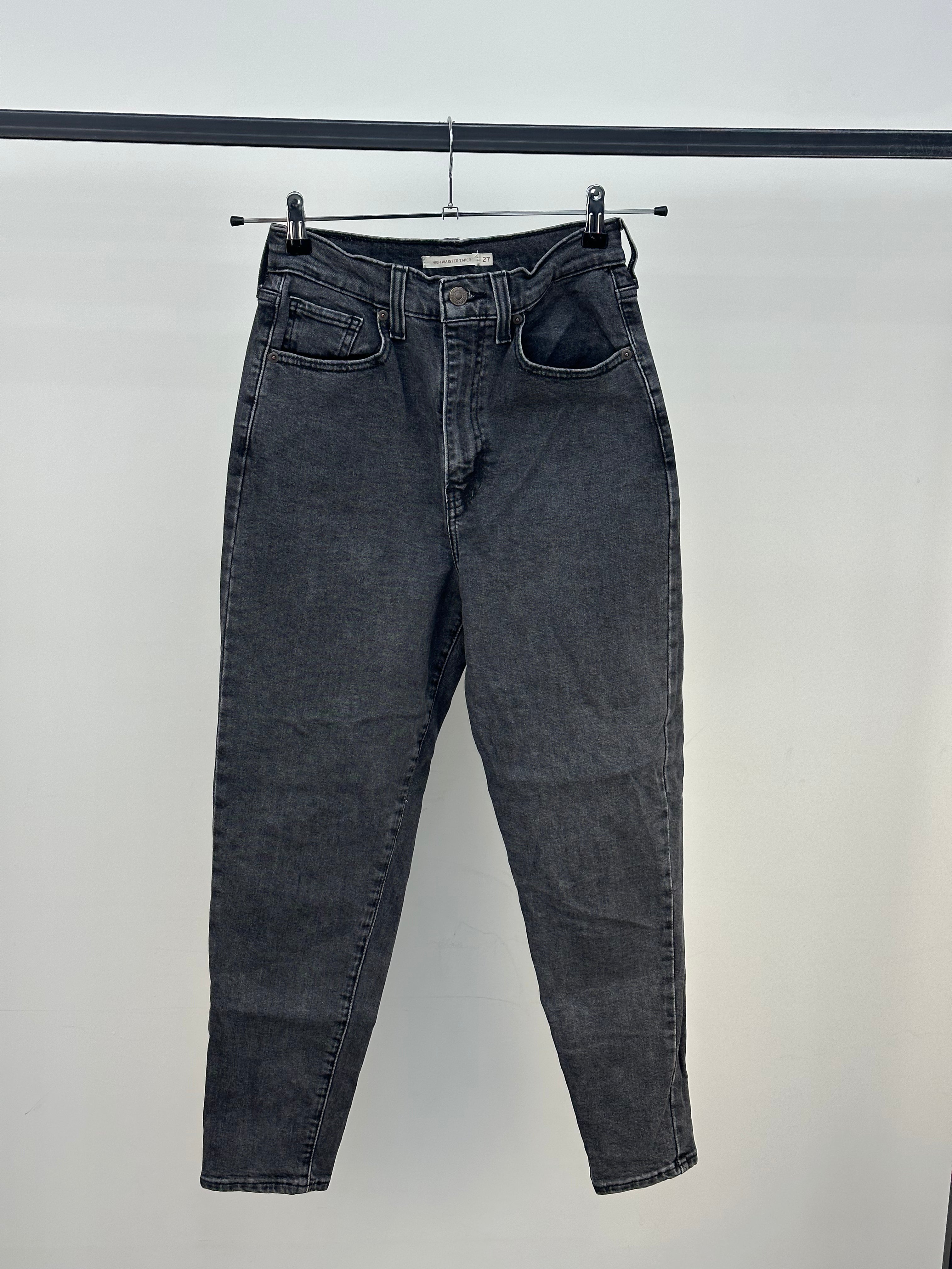 LEVI'S HIGH WAISTED TAPER TAGLIA : 41 ITA = W27 L27