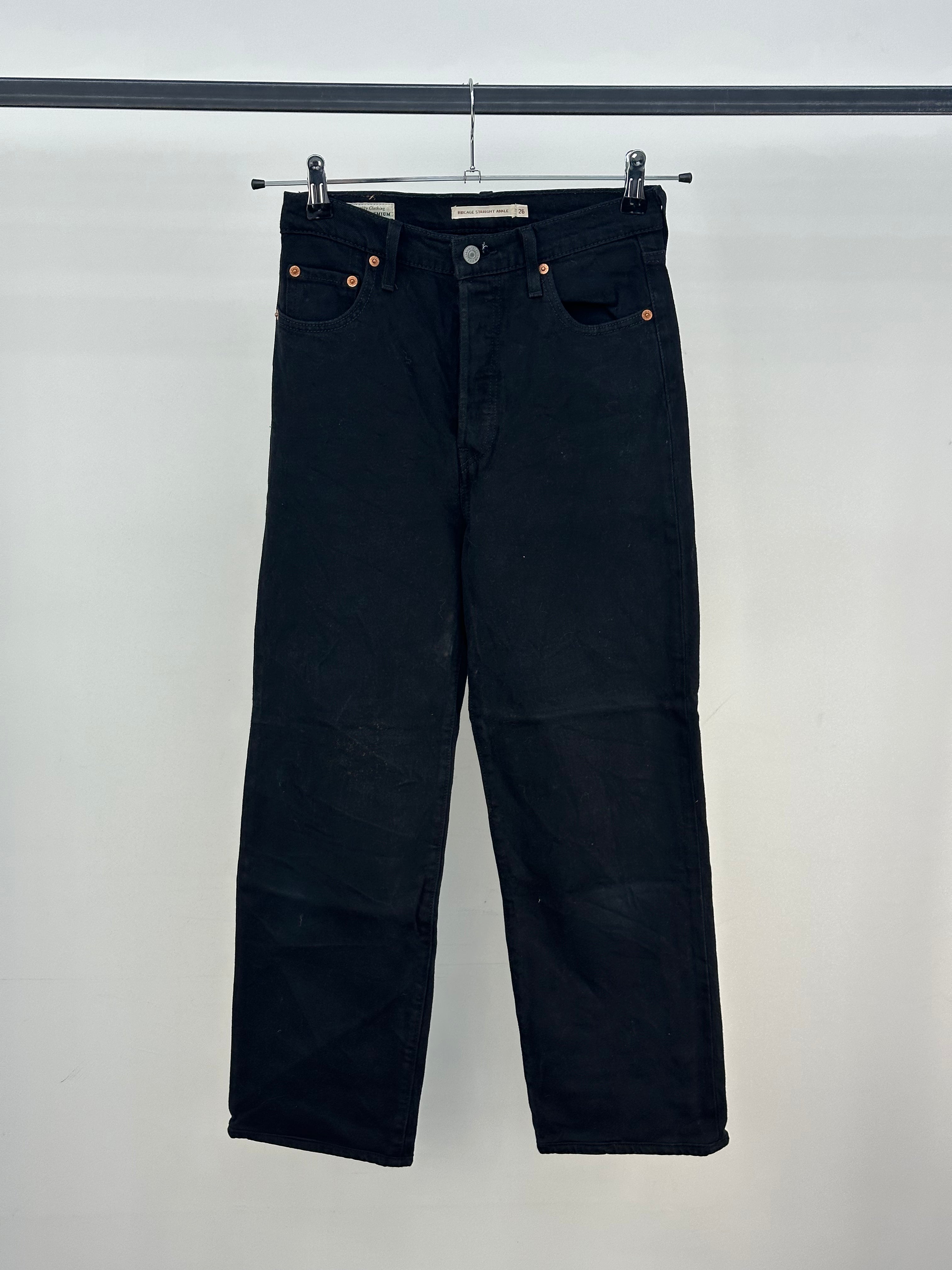 LEVI'S RIBCAGE STRAIGHT ANKLE TAGLIA : 40 ITA = W26 L29