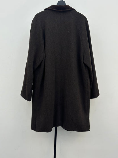 CAPPOTTO IN LANA COLLO IN VELLUTO TAGLIA: 54