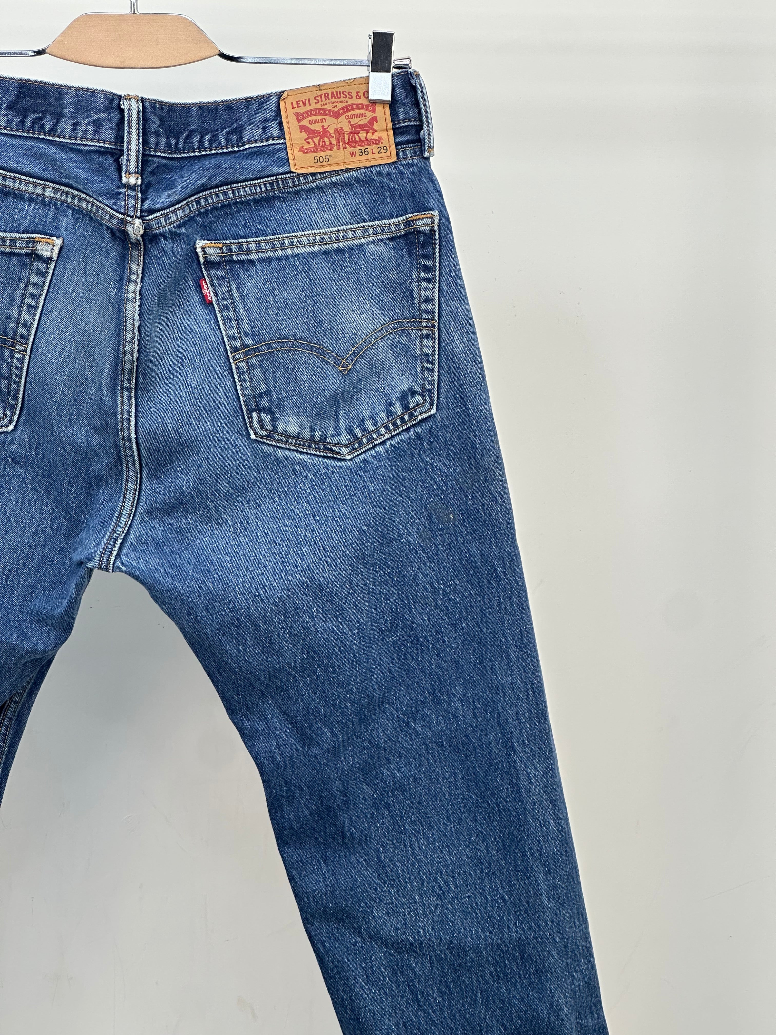 LEVI'S 505 STRAIGHT FIT TAGLIA: 50 ITA = W36 L29