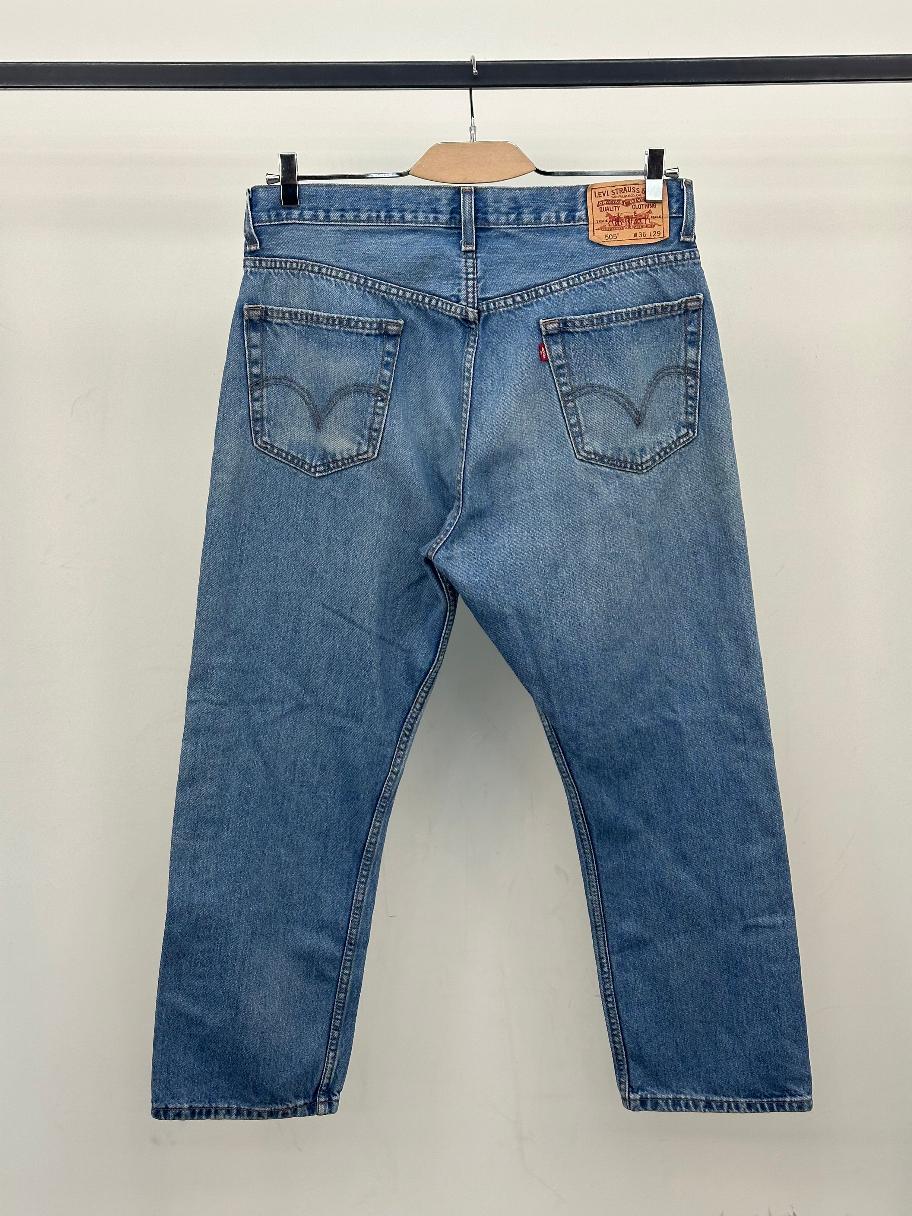 LEVI'S 505 STRAIGHT FIT TAGLIA: 50 ITA = W36 L29