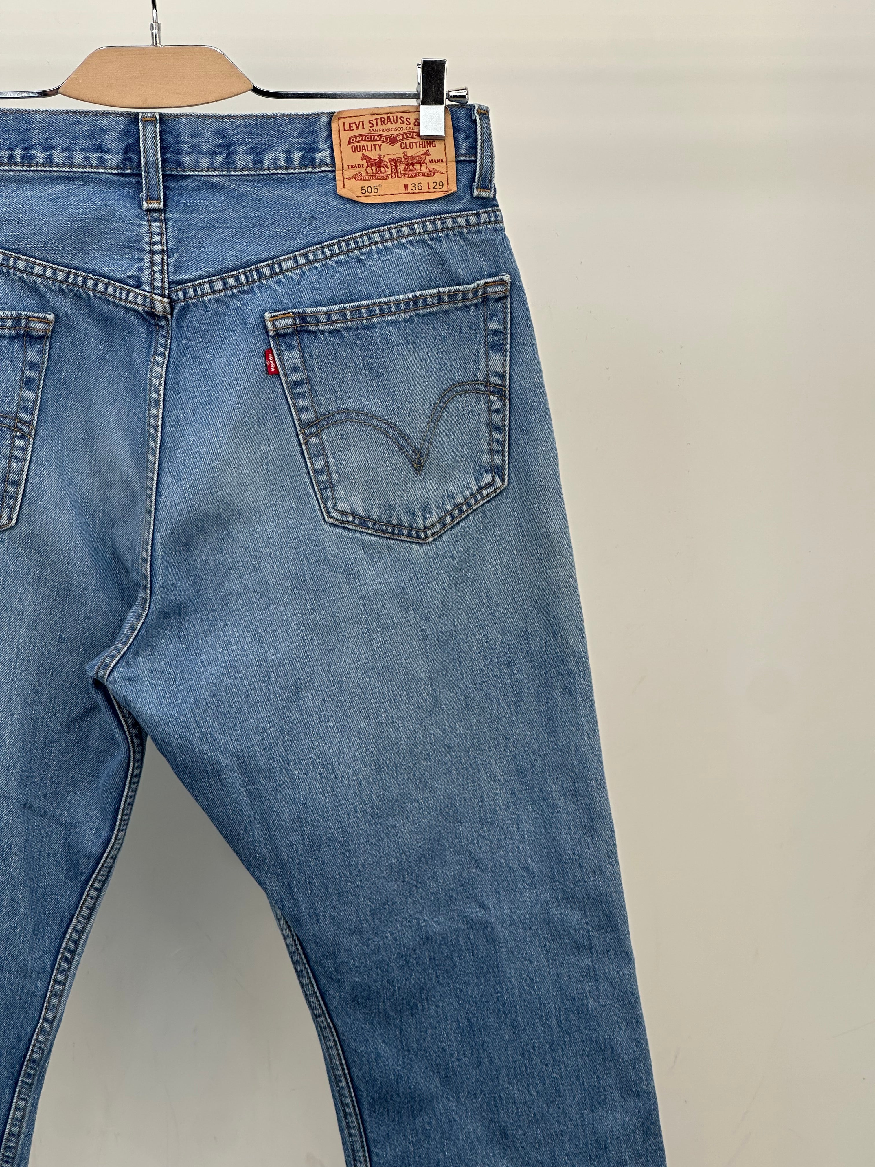 LEVI'S 505 STRAIGHT FIT TAGLIA: 50 ITA = W36 L29