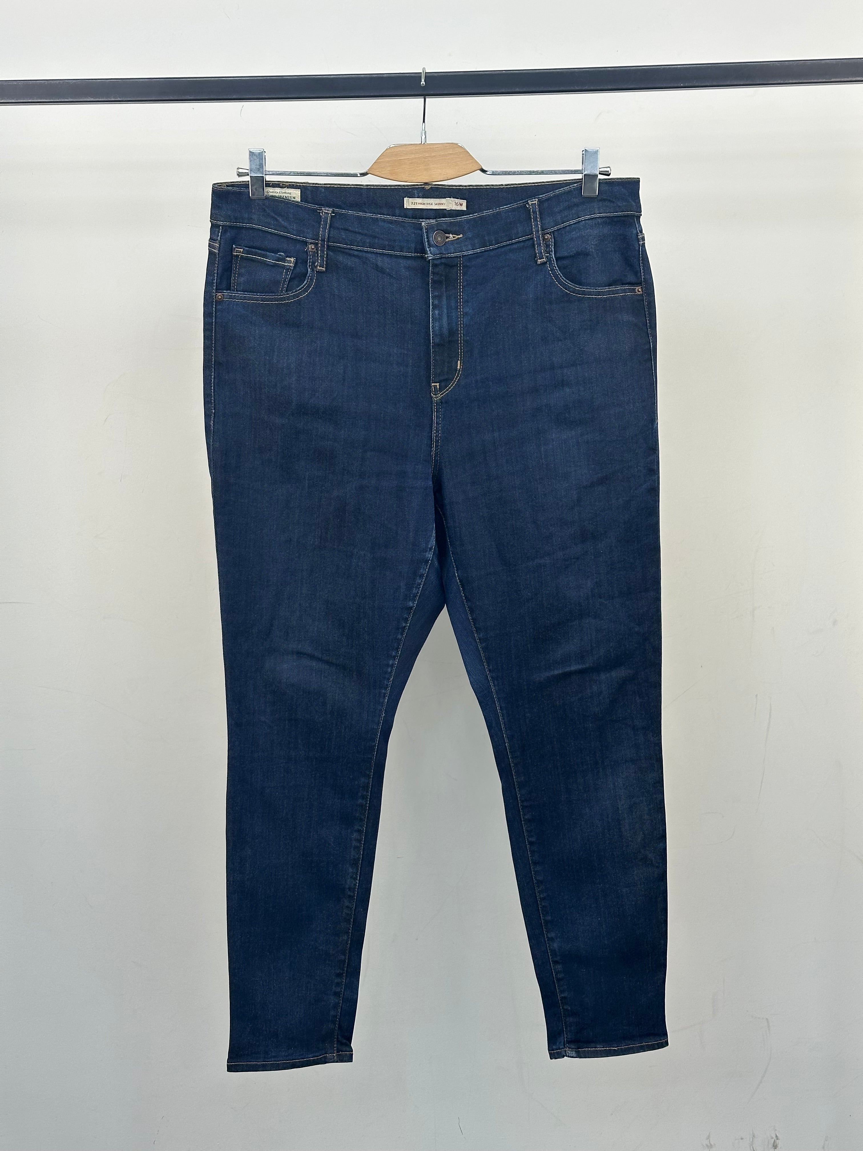 LEVI'S 721 HIGH RISE SKINNY FIT TAGLIA: 52 ITA = W38 (16W)