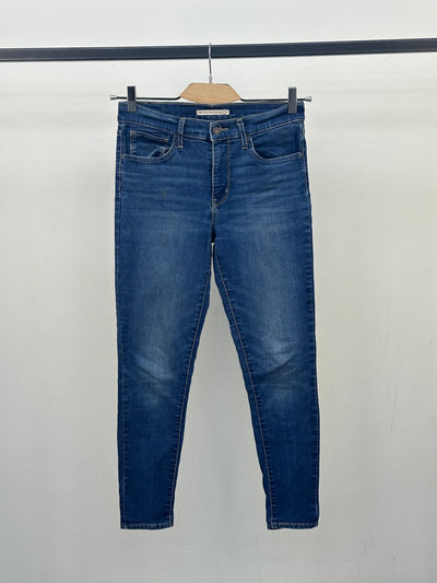 LEVI'S 720 HIGH RISE SUPER SKINNY ANKLE TAGLIA: 41 ITA = W27