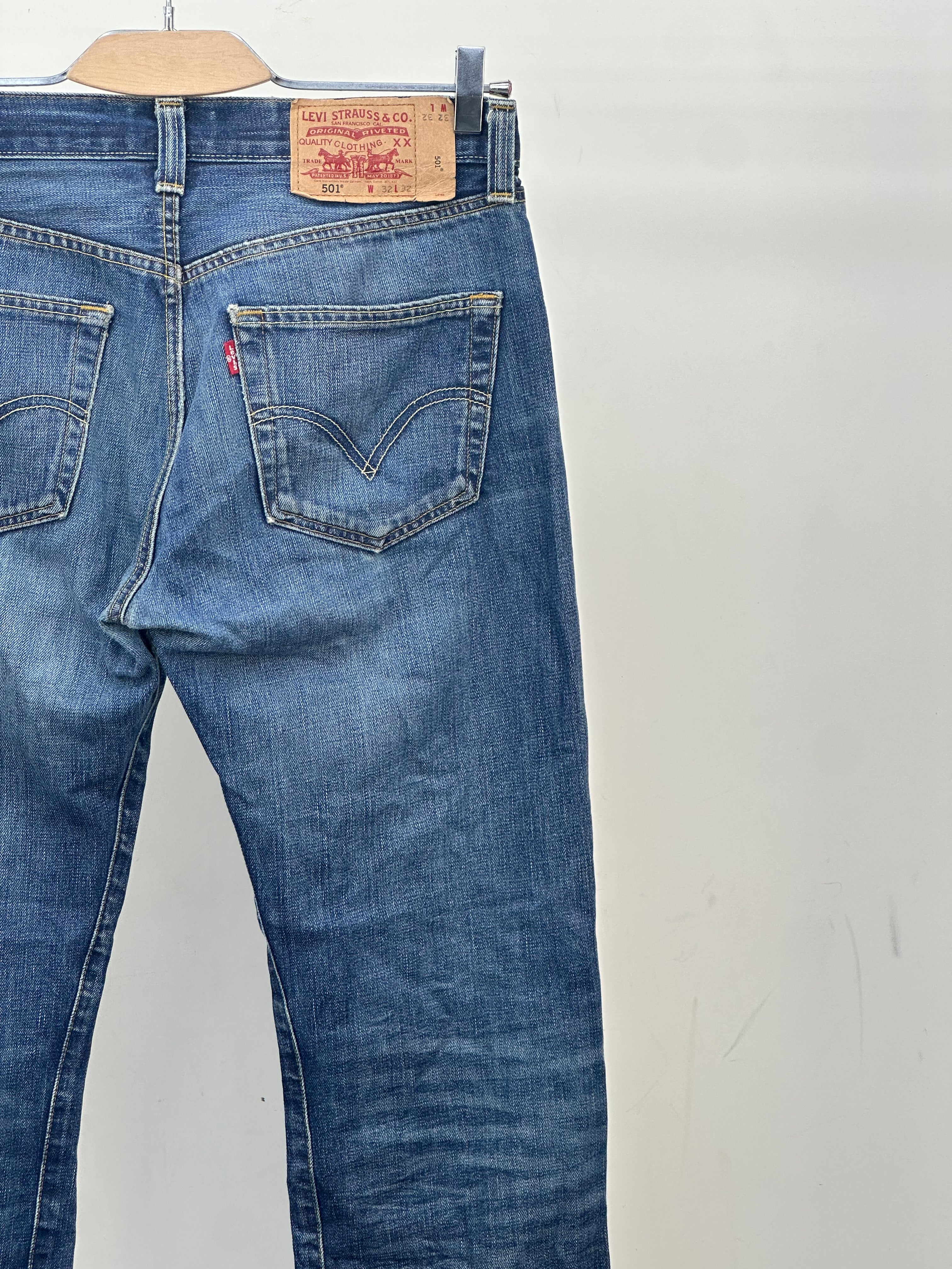 LEVI'S 501 REGULAR FIT TAGLIA: 46 ITA = W32 L32
