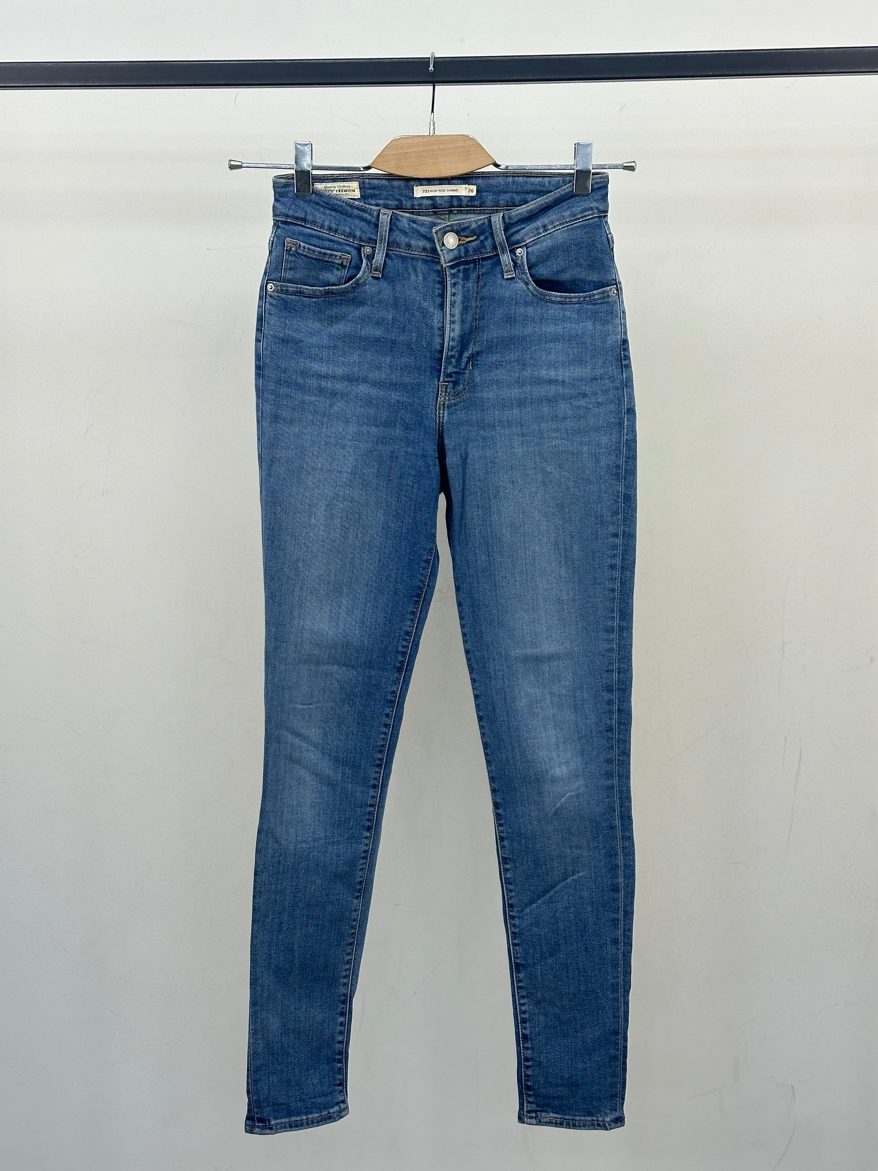 LEVI'S 721 HIGH RISE SKINNY FIT TAGLIA: 40 ITA = W26
