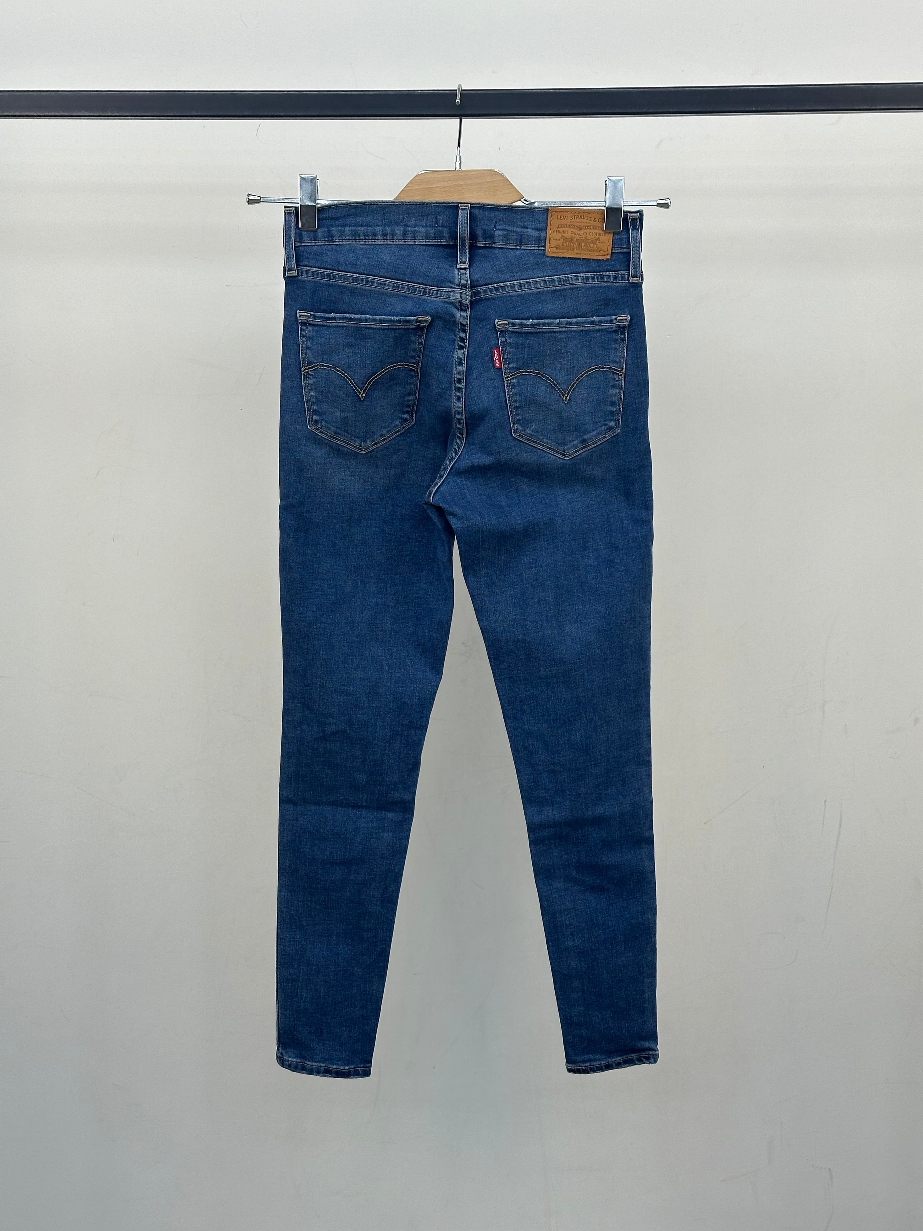 LEVI'S 720 HIGH RISE SUPER SKINNY ANKLE TAGLIA: 39 ITA = W25