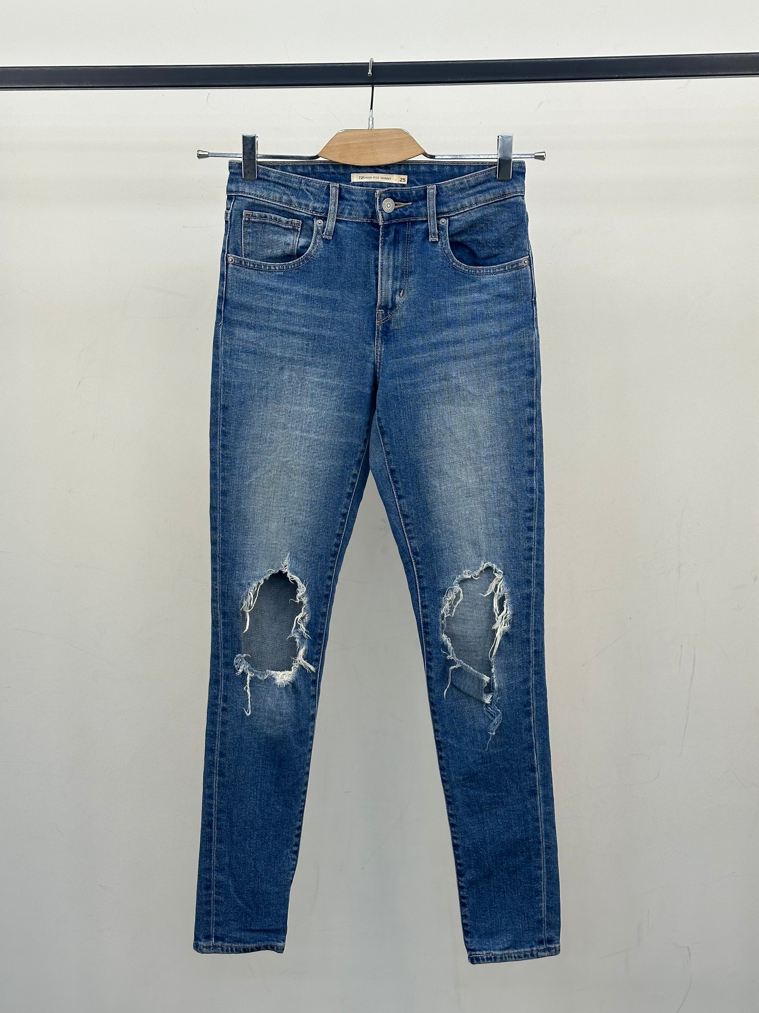 LEVI'S 721 HIGH RISE SKINNY TAGLIA: 39 ITA = W25 L32