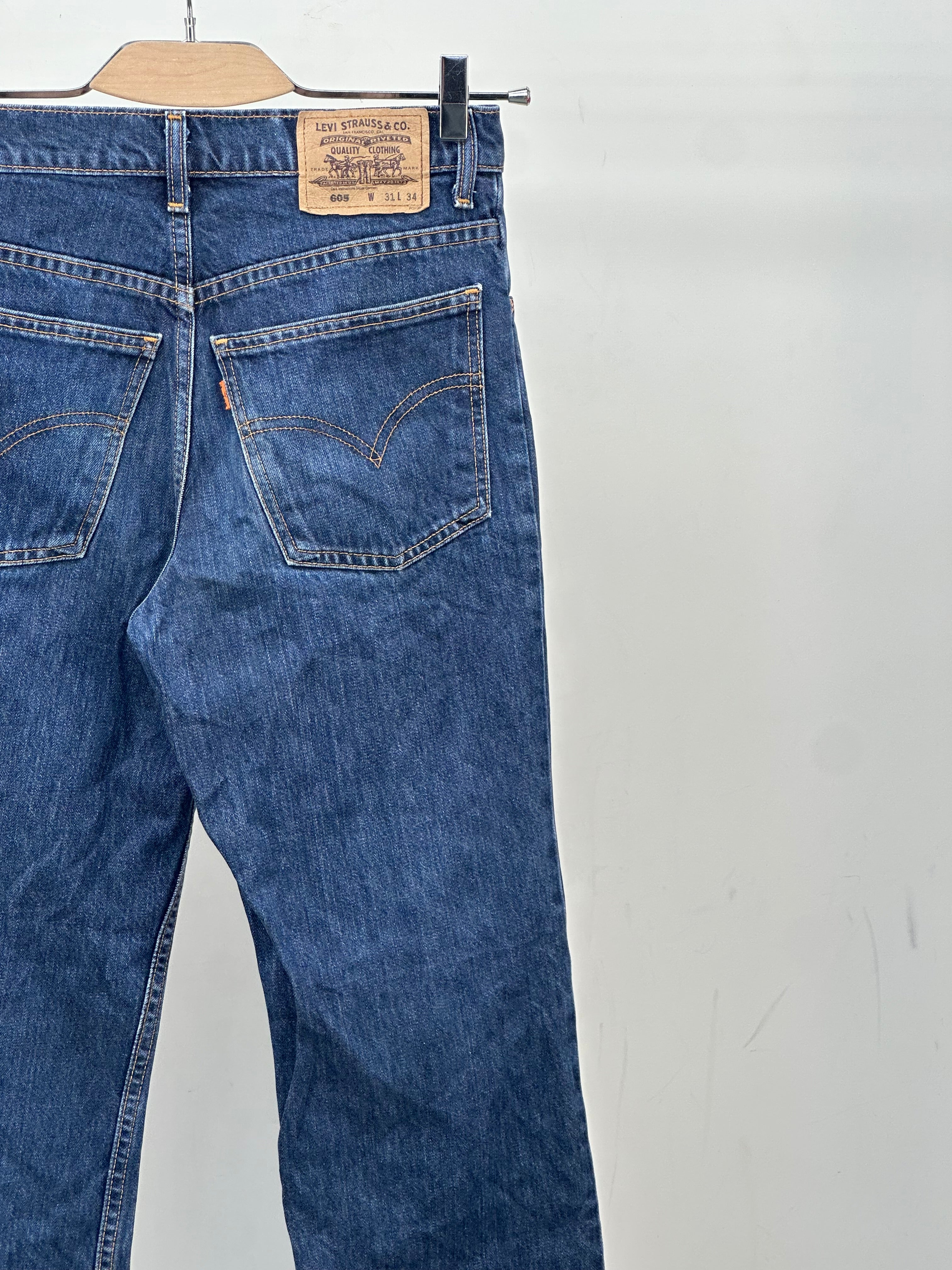 LEVI'S 605 ORANGE TAB TAGLIA: 45 ITA = W31 L34