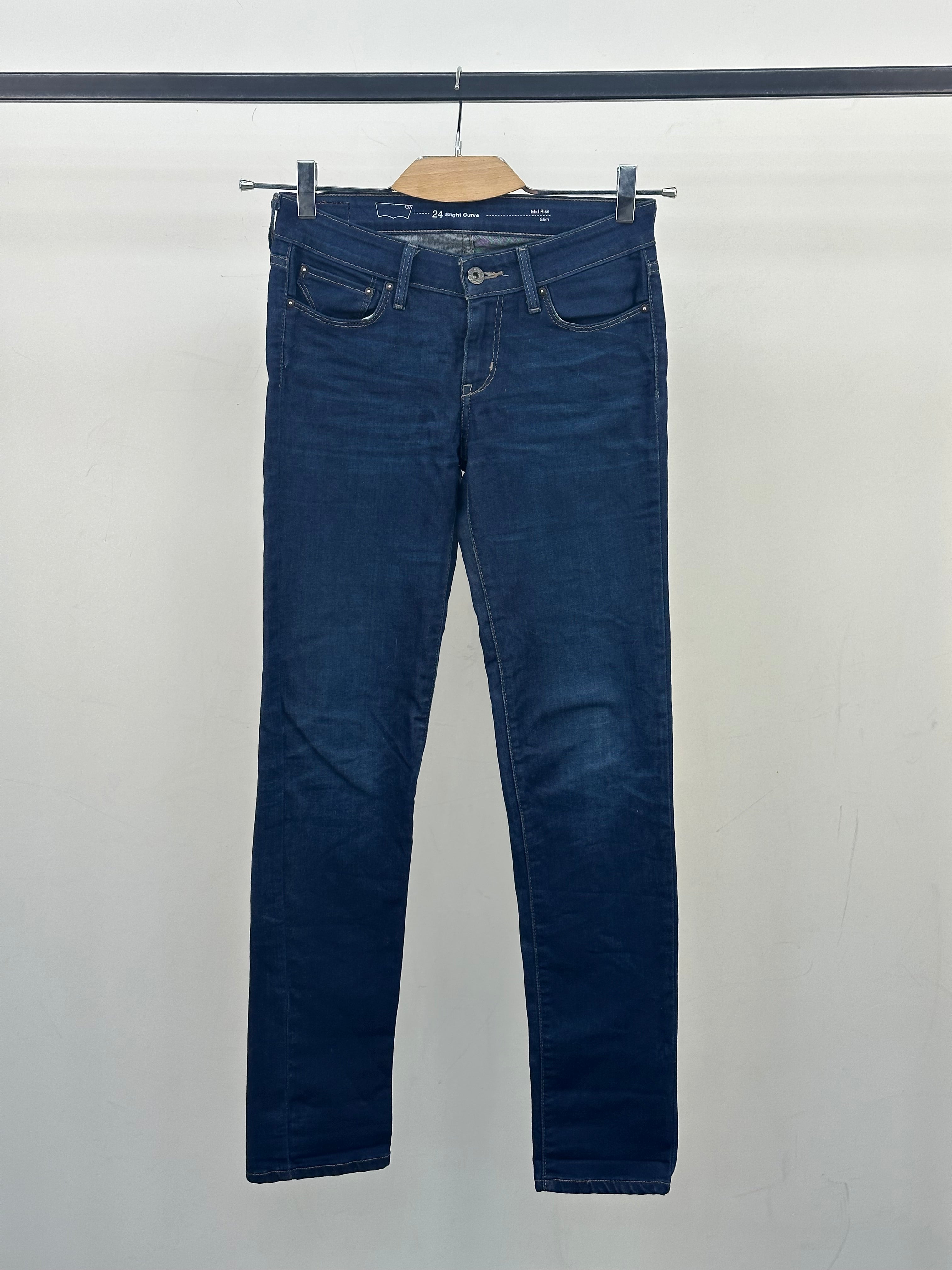 LEVI'S MID RISE SLIM TAGLIA: 38 ITA = W24 L32