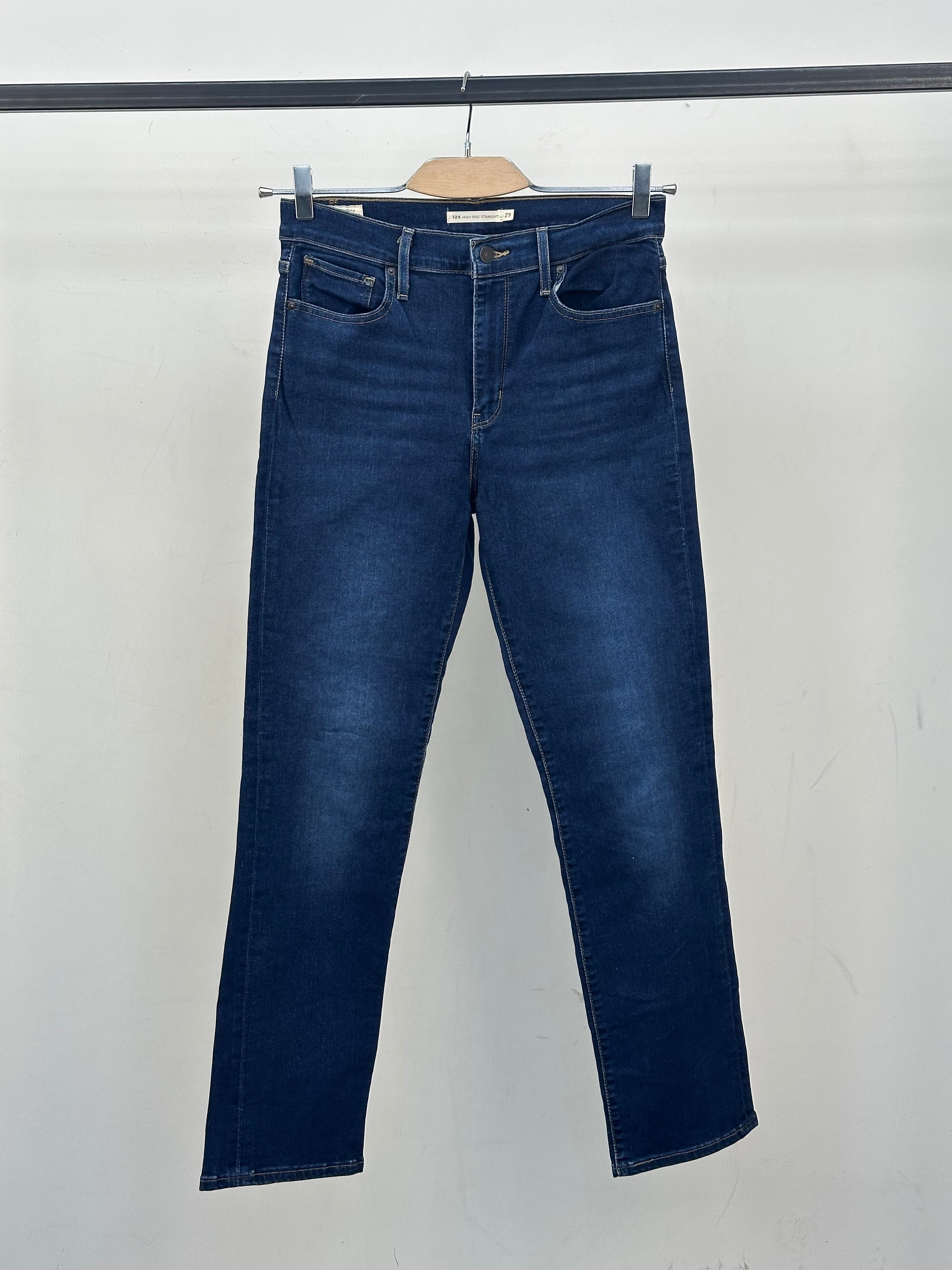 LEVI'S 724 HIGH RISE STRAIGHT FIT TAGLIA: 43 ITA = W29