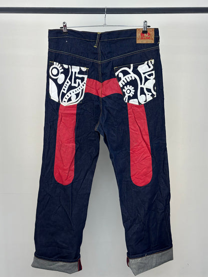 EVISU BAGGY FIT JAPANESE DENIM TAGLIA : 52 ITA = W38