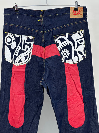 EVISU BAGGY FIT JAPANESE DENIM TAGLIA : 52 ITA = W38