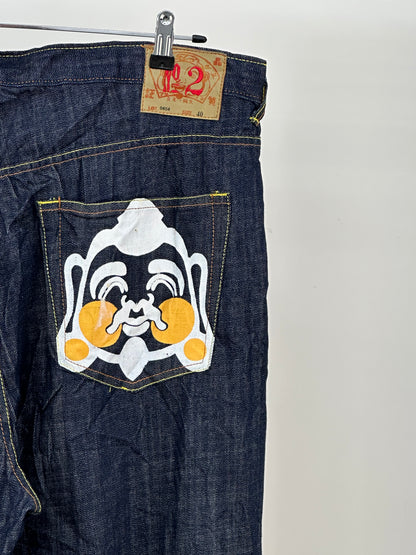 EVISU BAGGY FIT JAPANESE DENIM TAGLIA : 54 ITA = W40
