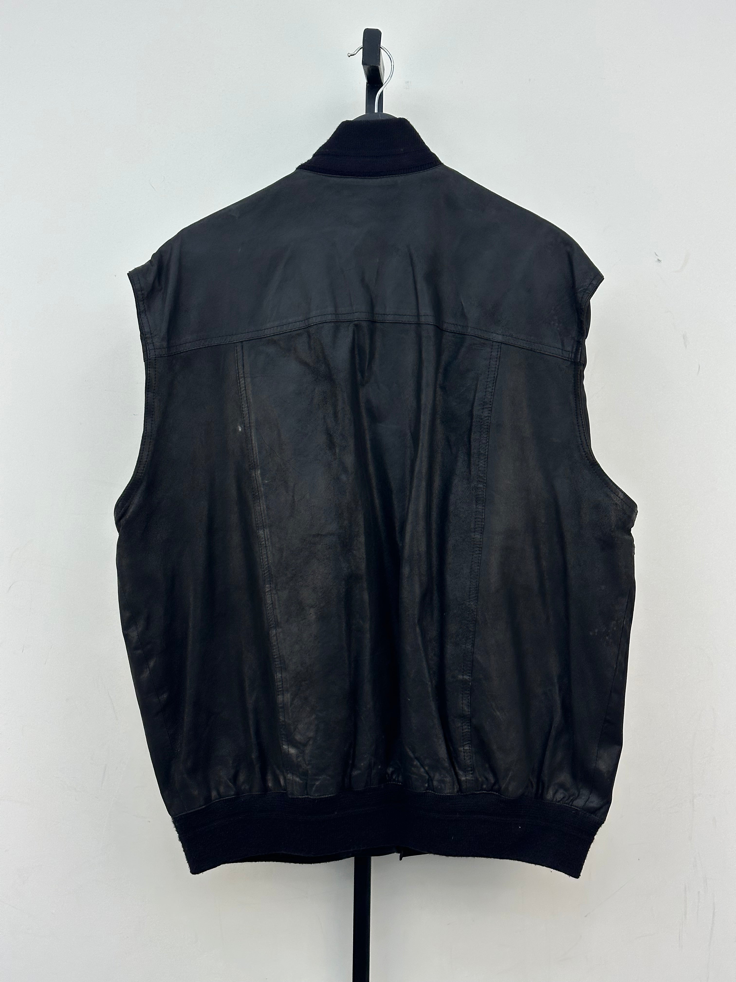 GILET IN PELLE TAGLIA: XL